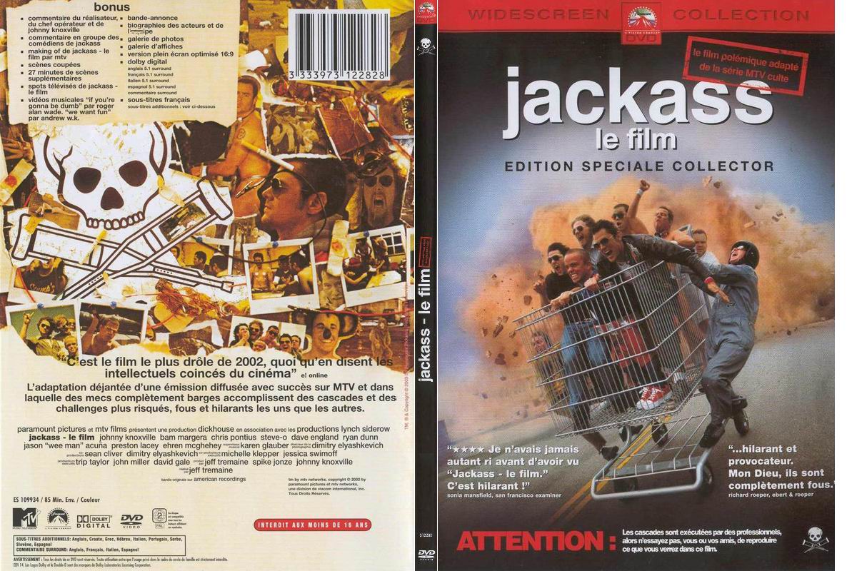 Jaquette DVD Jackass - SLIM