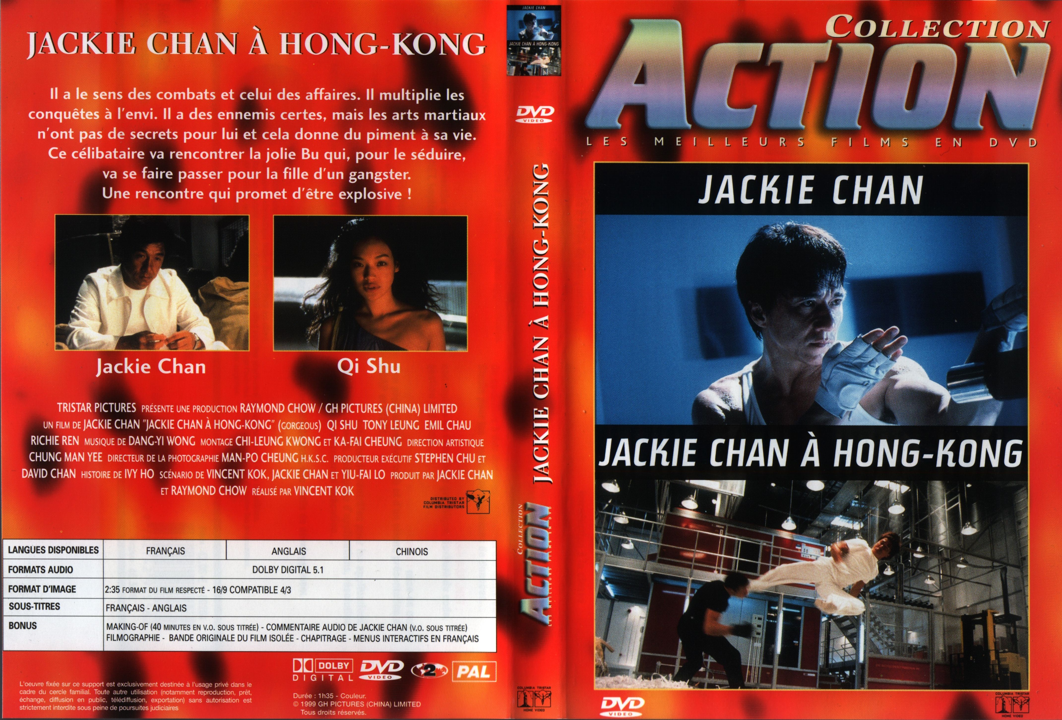 Jaquette DVD Jackie Chan  Hong-Kong