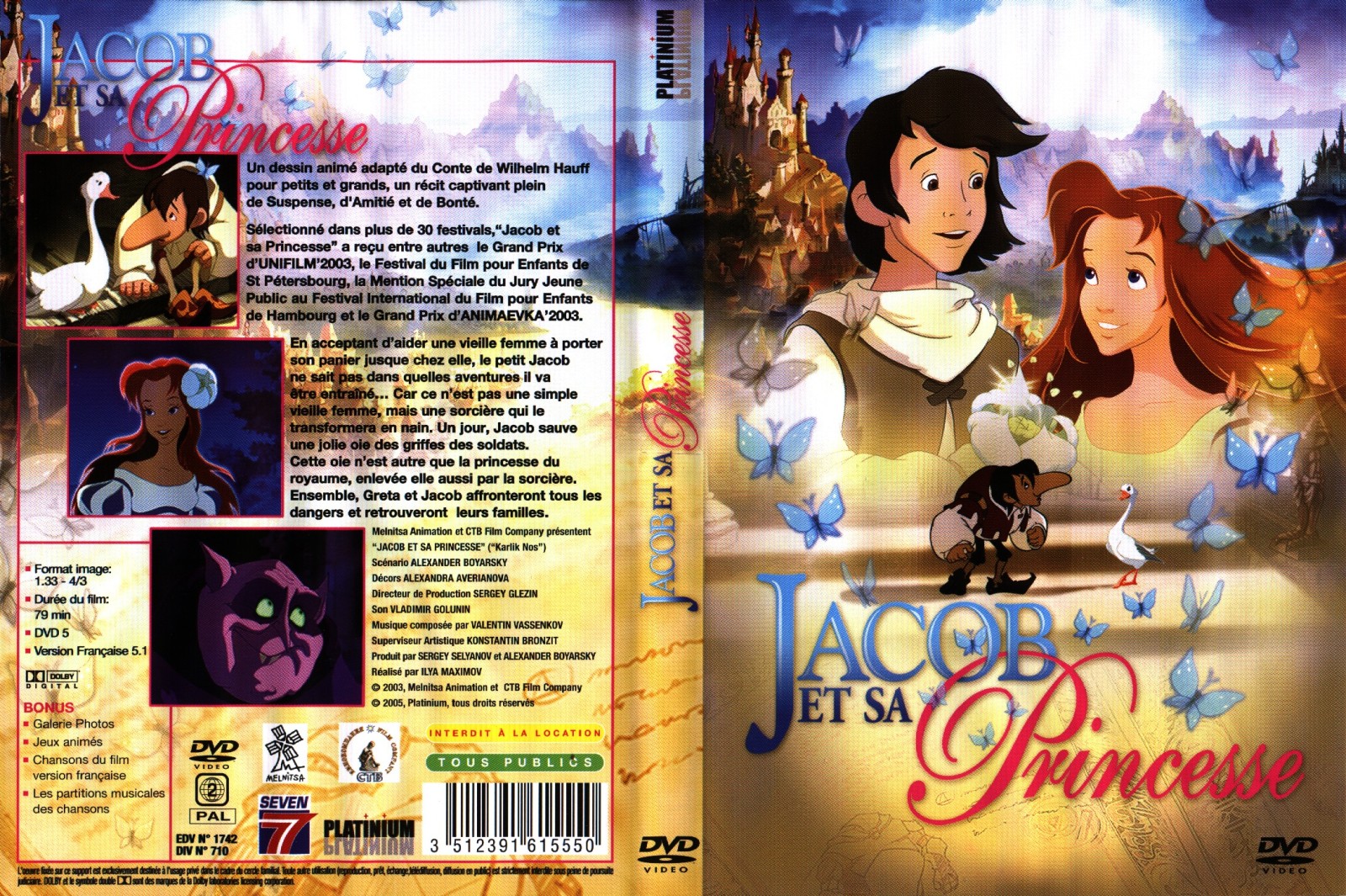 Jaquette DVD Jacob et sa princesse
