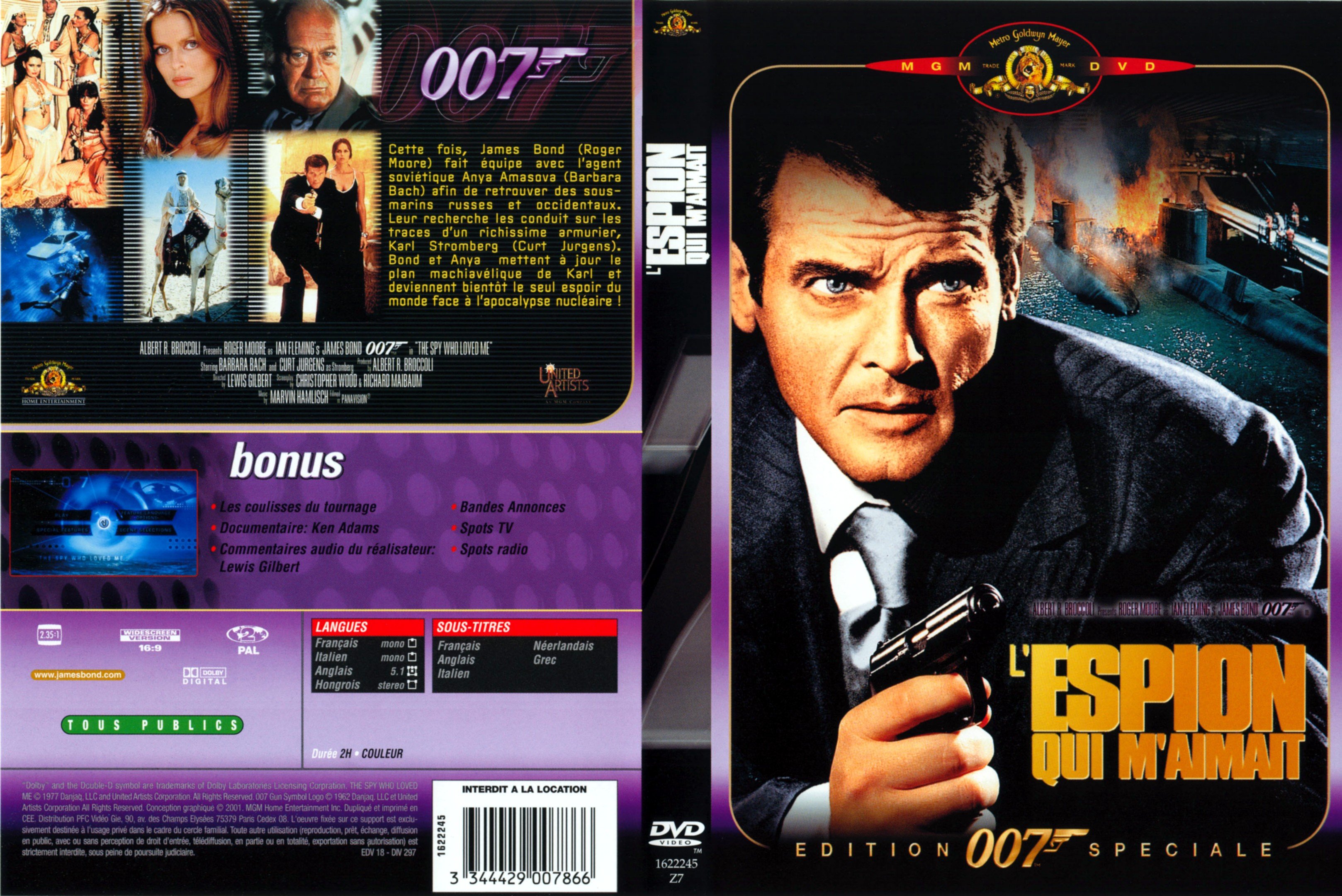 Jaquette DVD James Bond 007 L