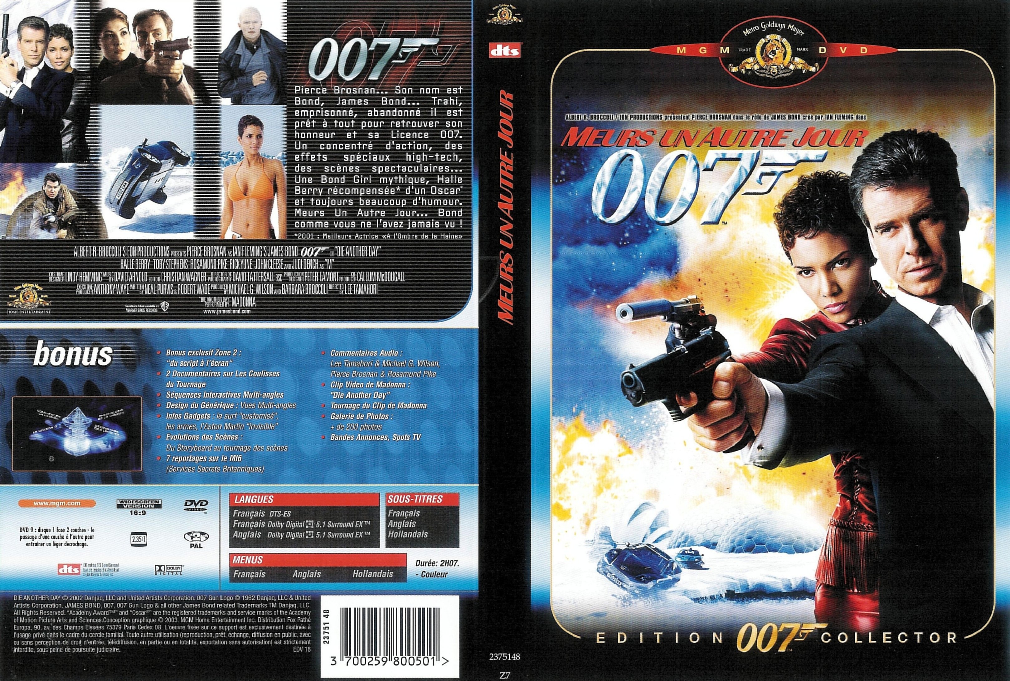 Jaquette DVD James Bond 007 Meurs un autre jour