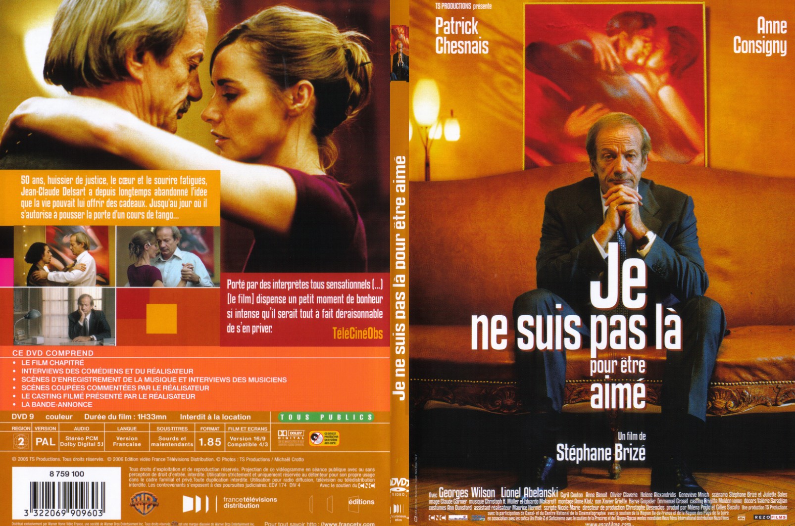 Jaquette DVD Je ne suis pas la pour etre aim - SLIM