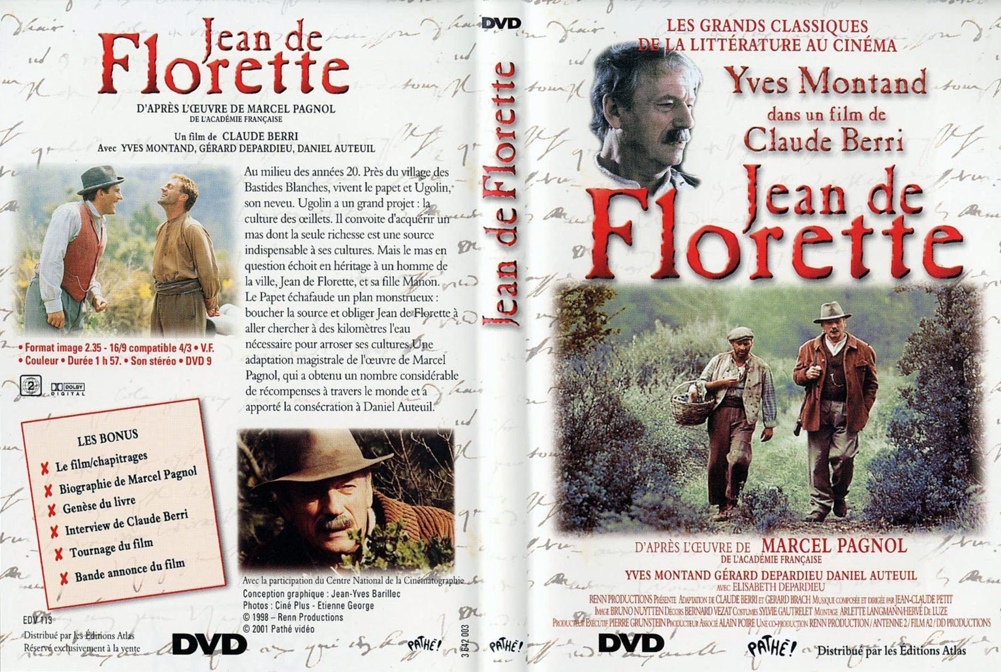Jaquette DVD Jean de florette v2