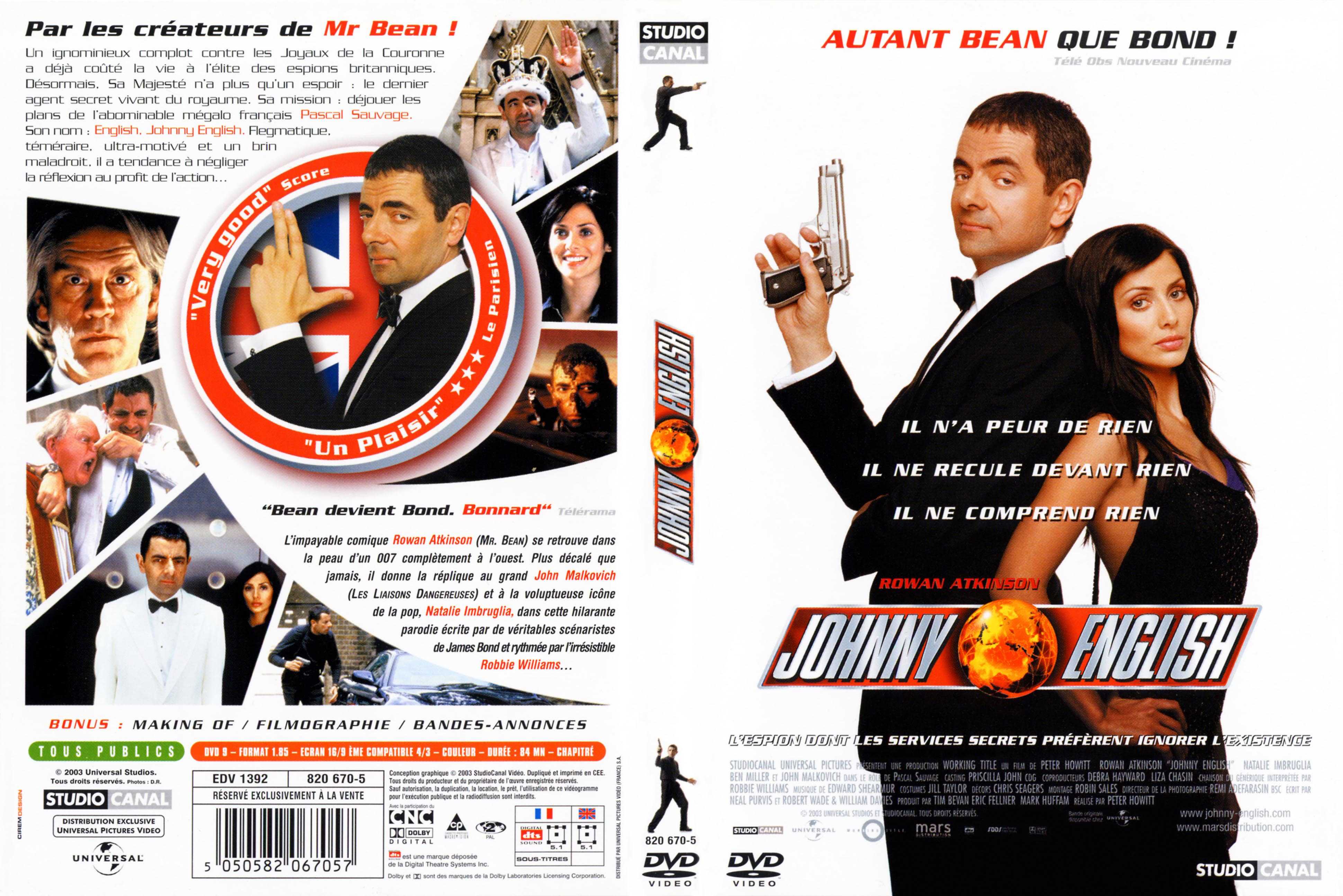 Jaquette DVD Johnny English