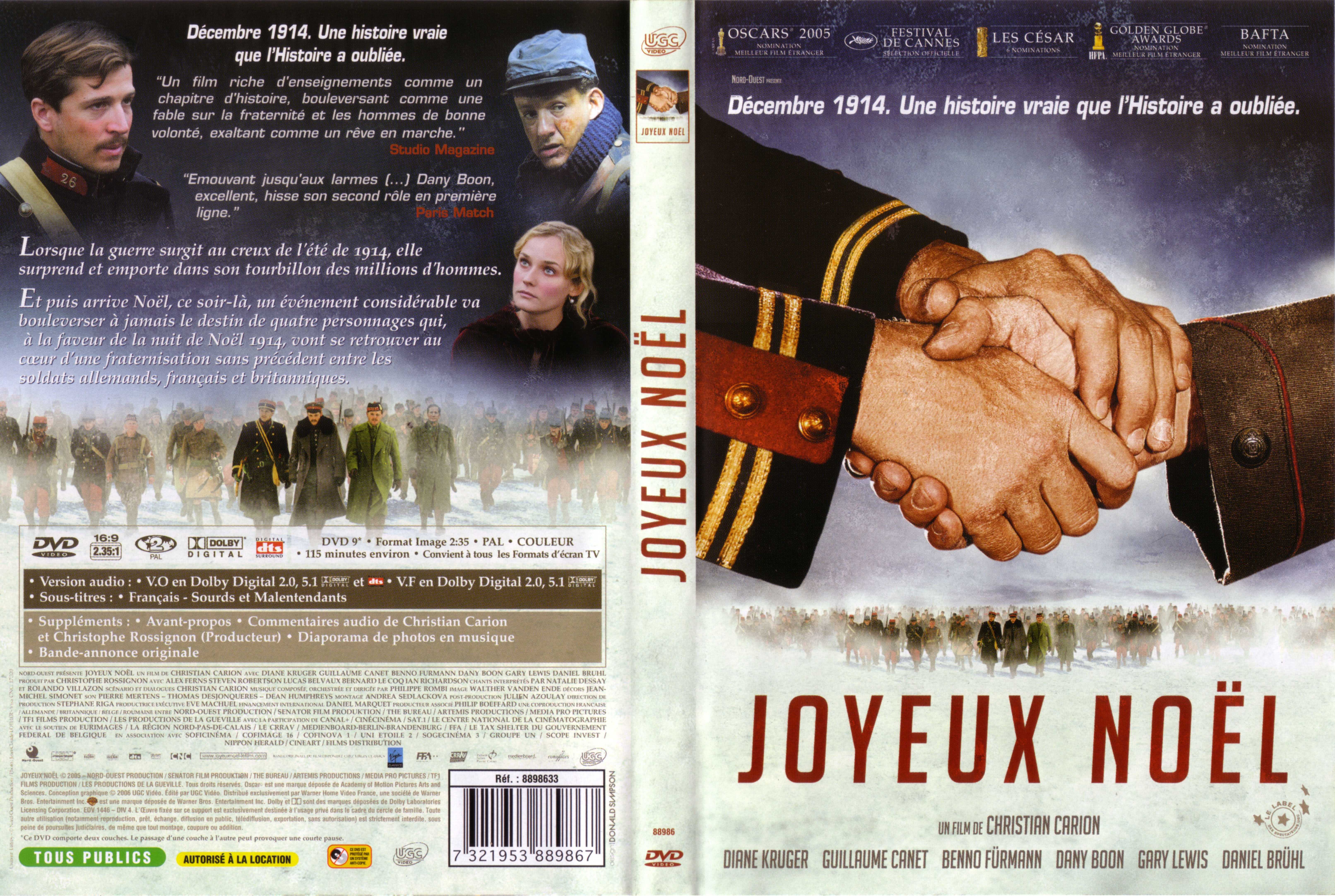 Jaquette DVD Joyeux Noel