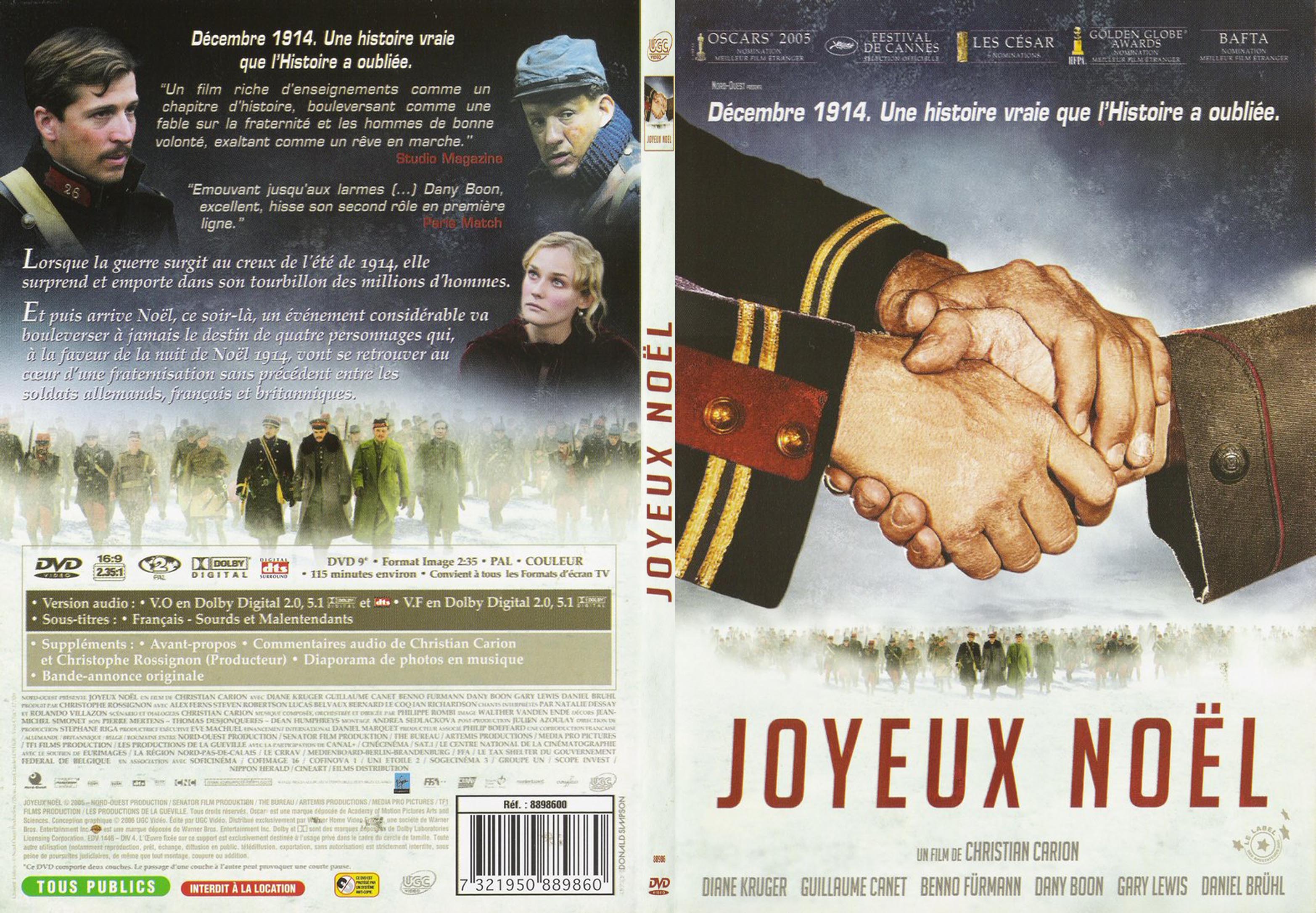 Jaquette DVD Joyeux Noel - SLIM