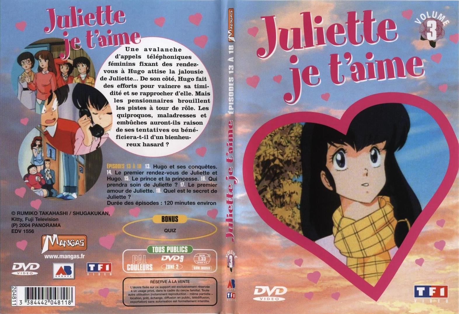 Jaquette DVD Juliette je t