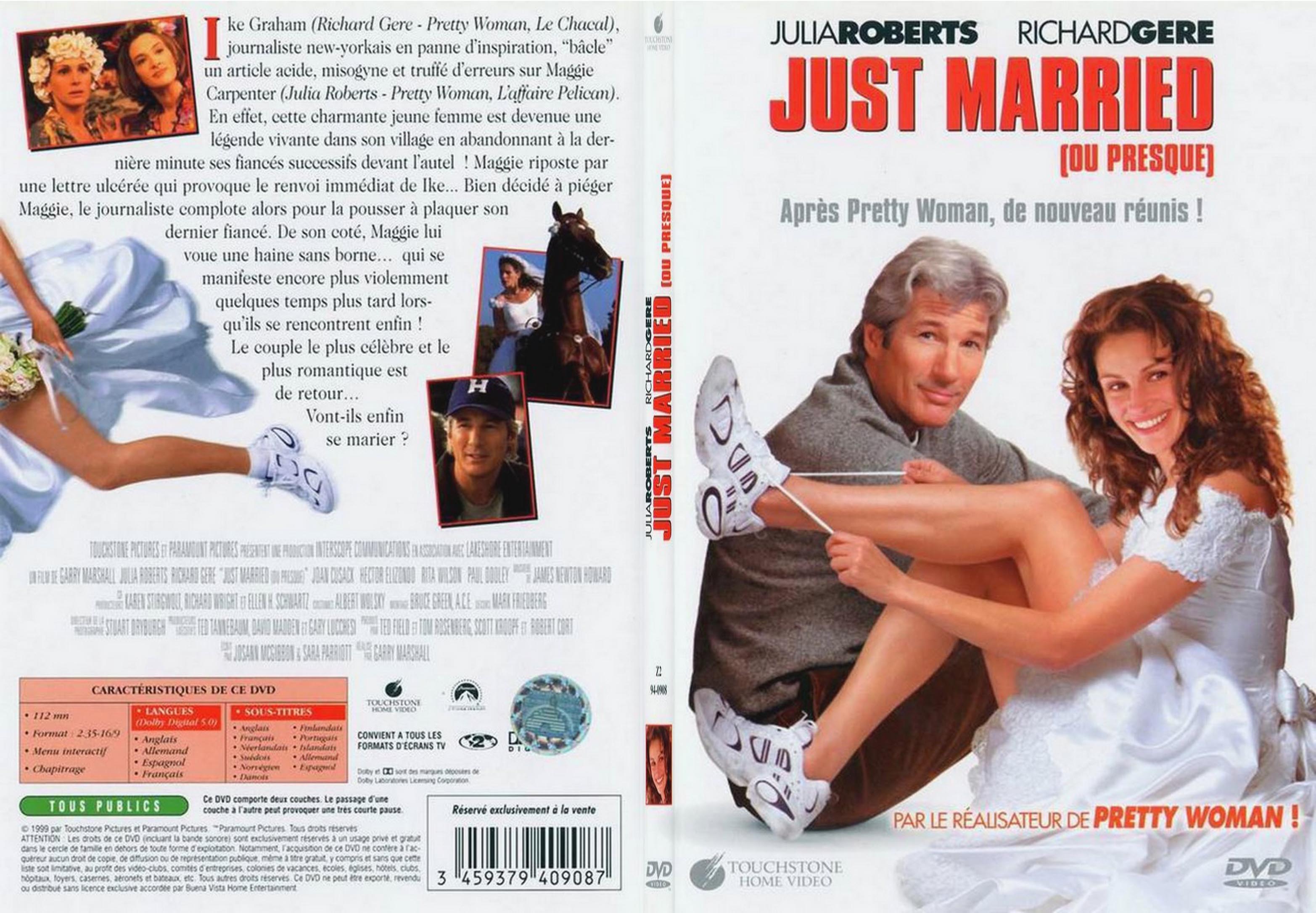 Jaquette DVD Just Married - SLIM