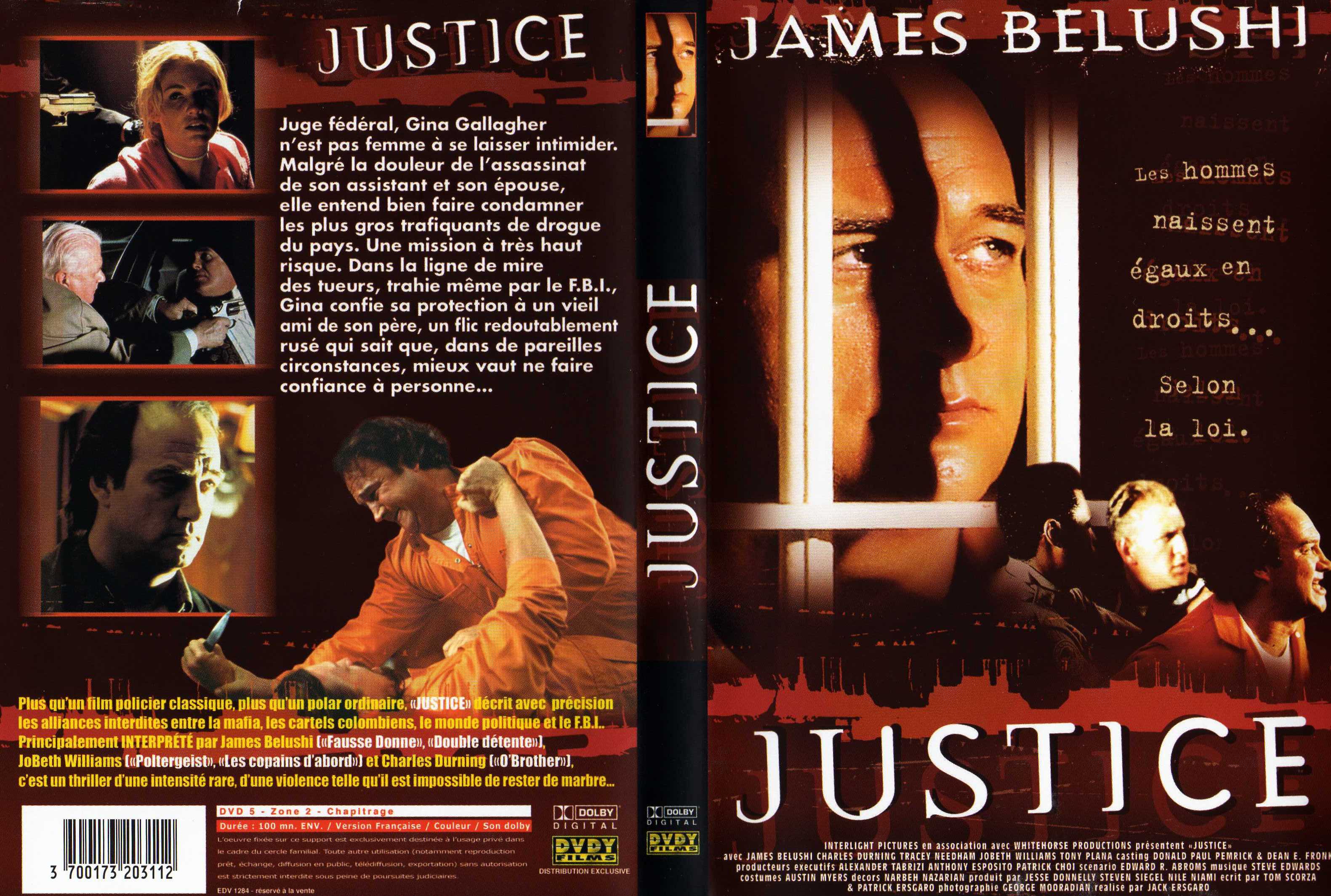 Jaquette DVD Justice