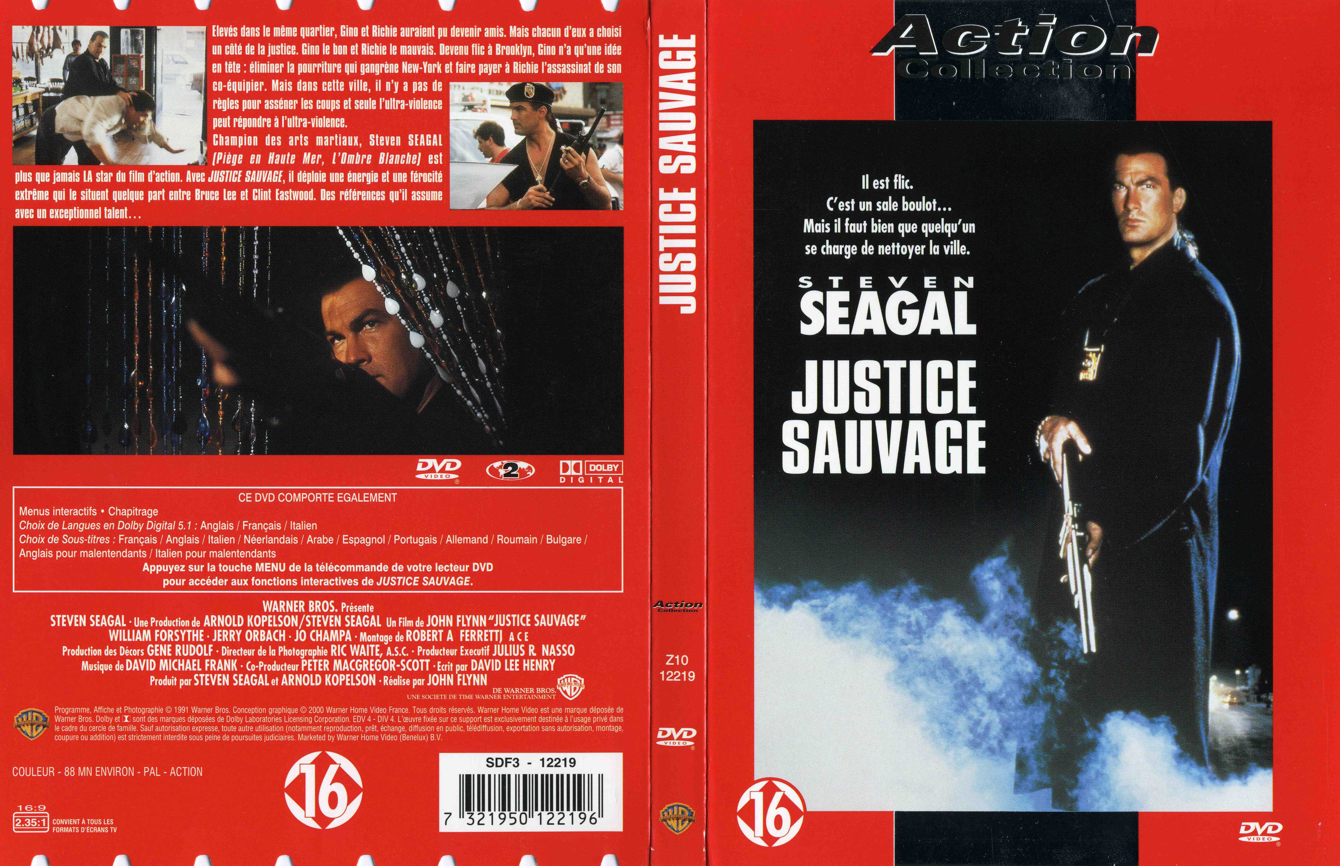 Jaquette DVD Justice sauvage v2