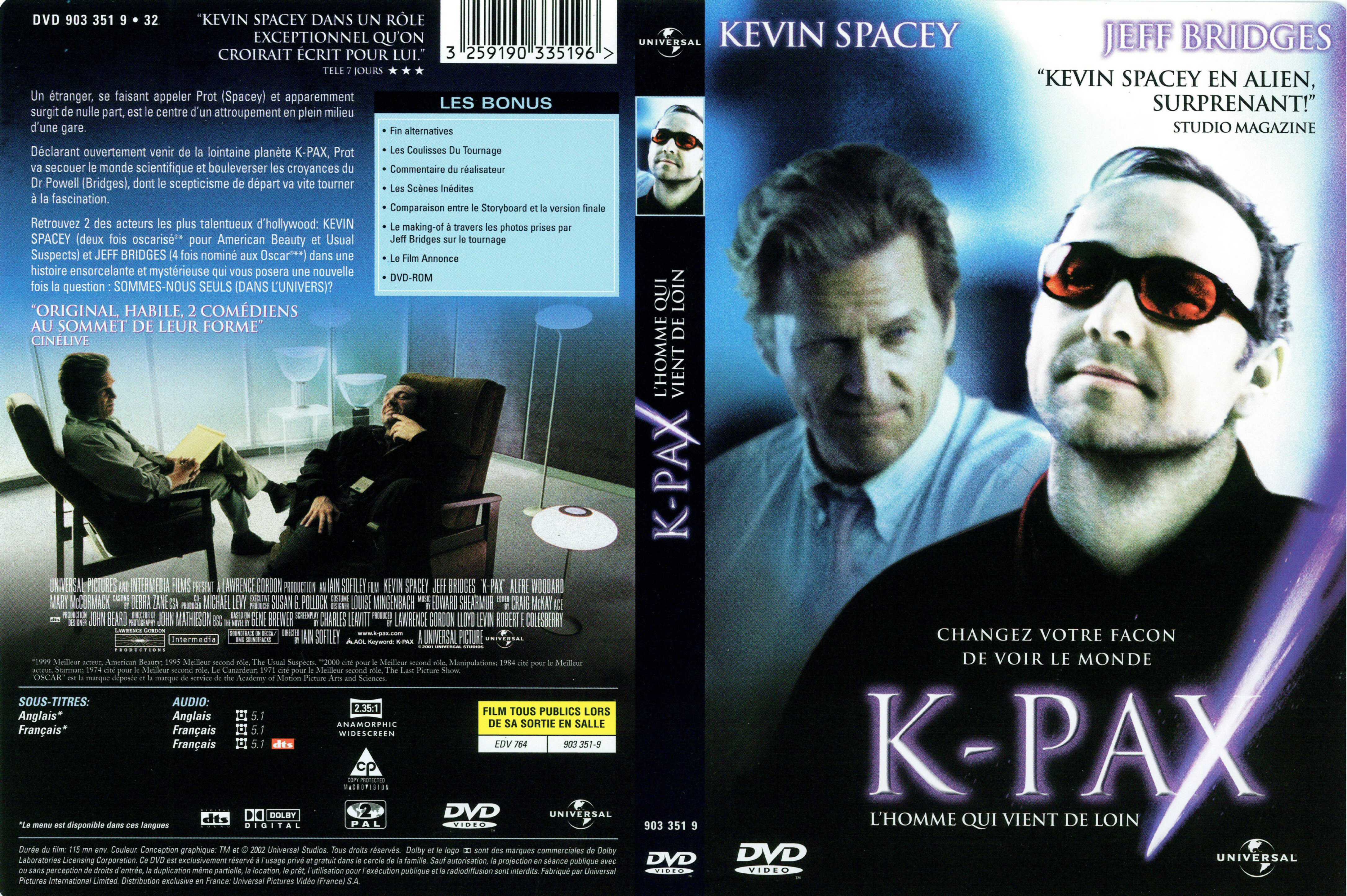 Jaquette DVD K-Pax