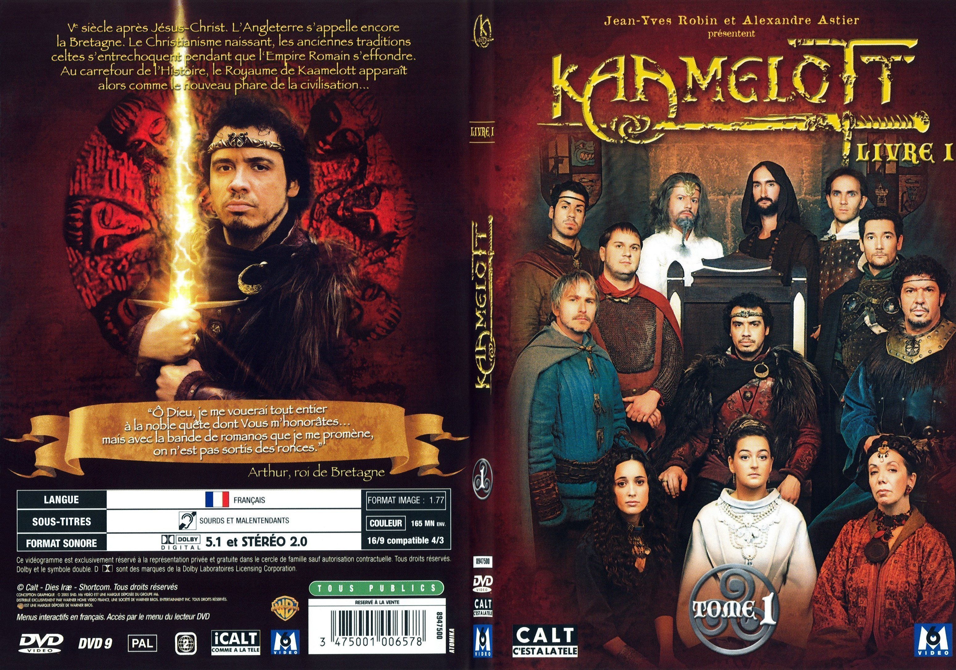 Jaquette DVD Kaamelott livre 1 tome 1 - SLIM