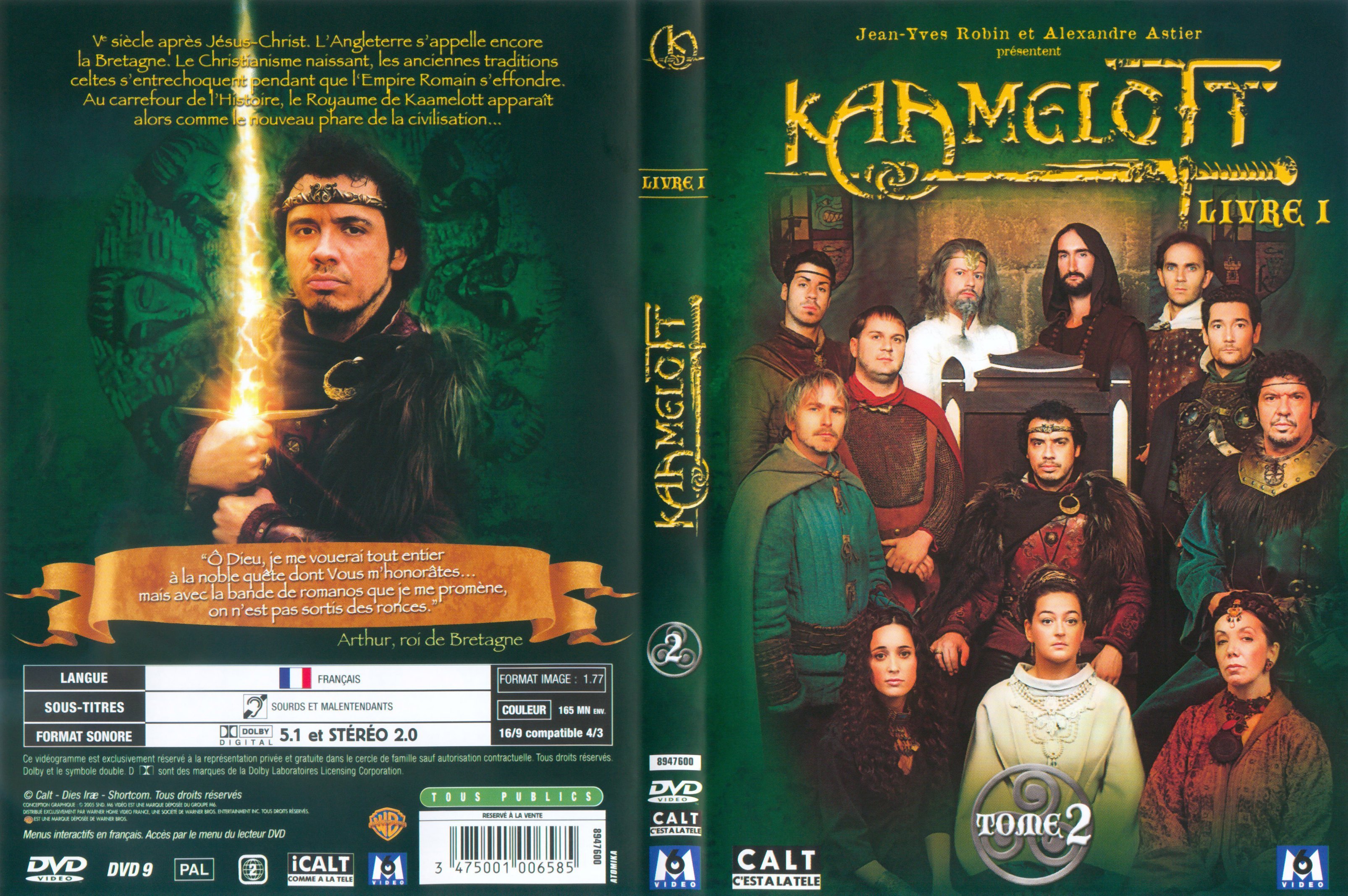 Jaquette DVD Kaamelott livre 1 tome 2