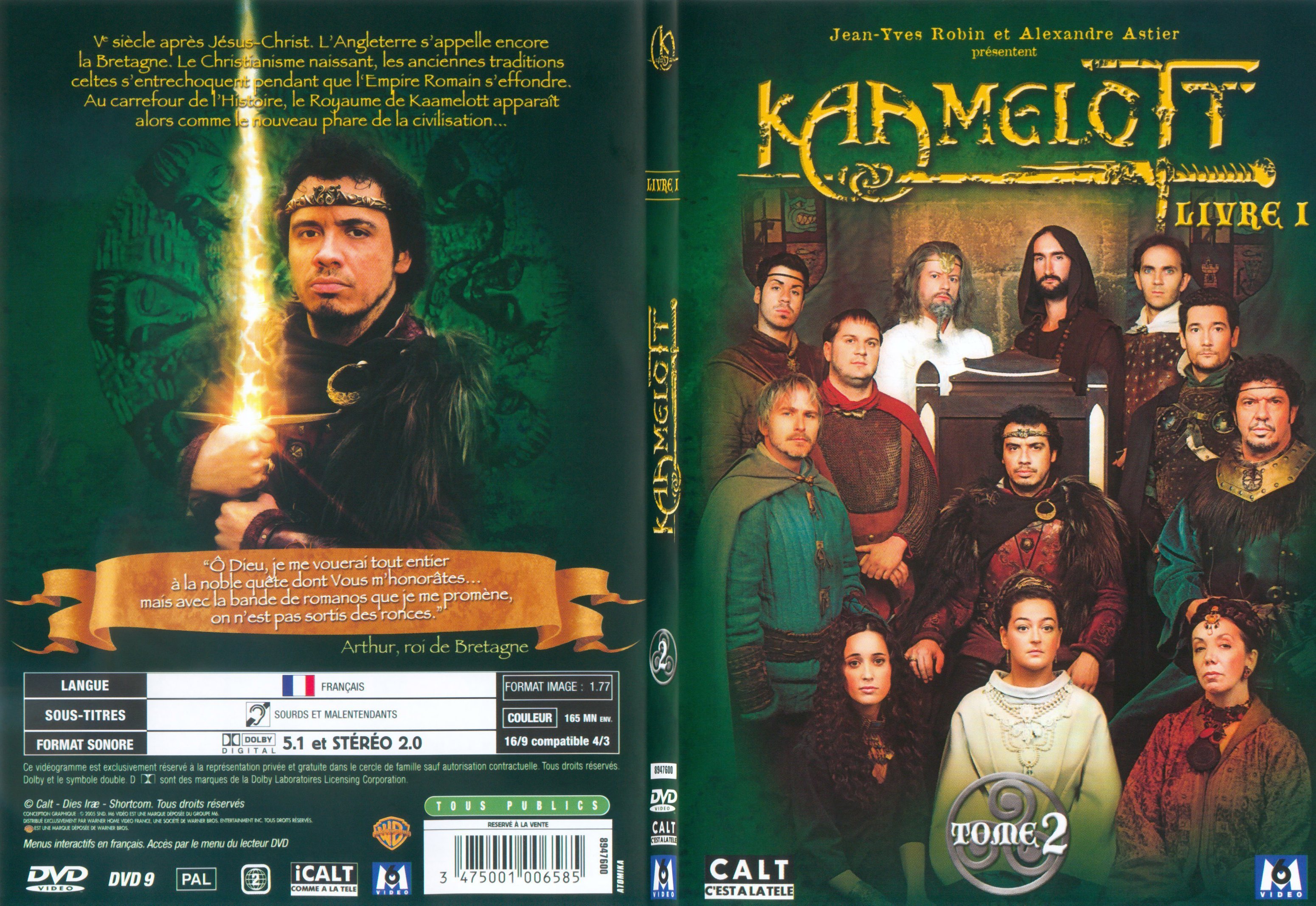 Jaquette DVD Kaamelott livre 1 tome 2 - SLIM