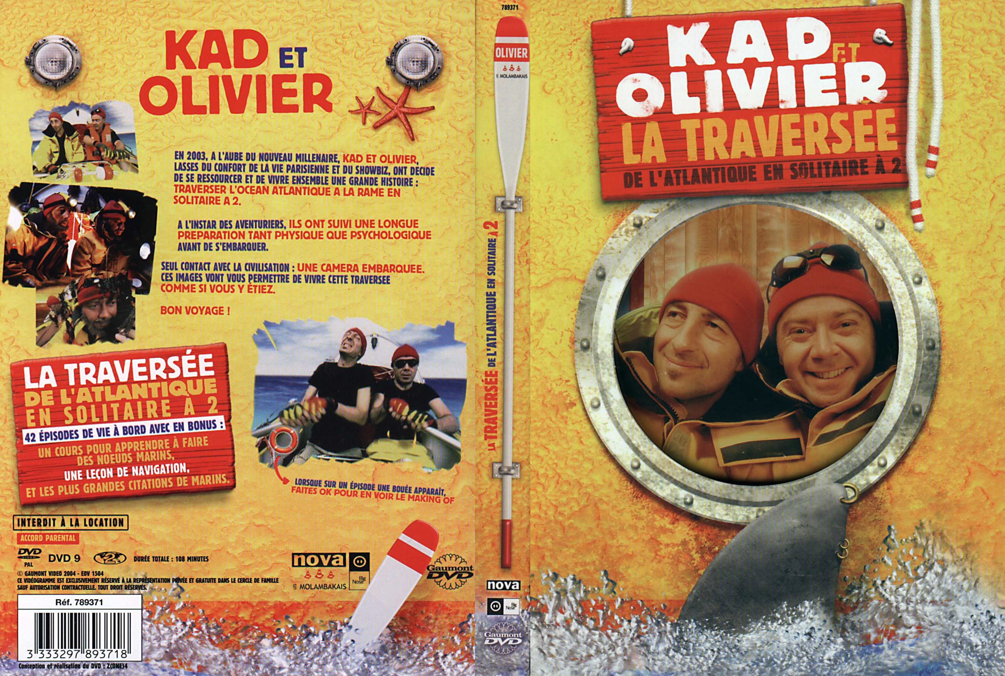 Jaquette DVD Kad et Olivier la traverse de l