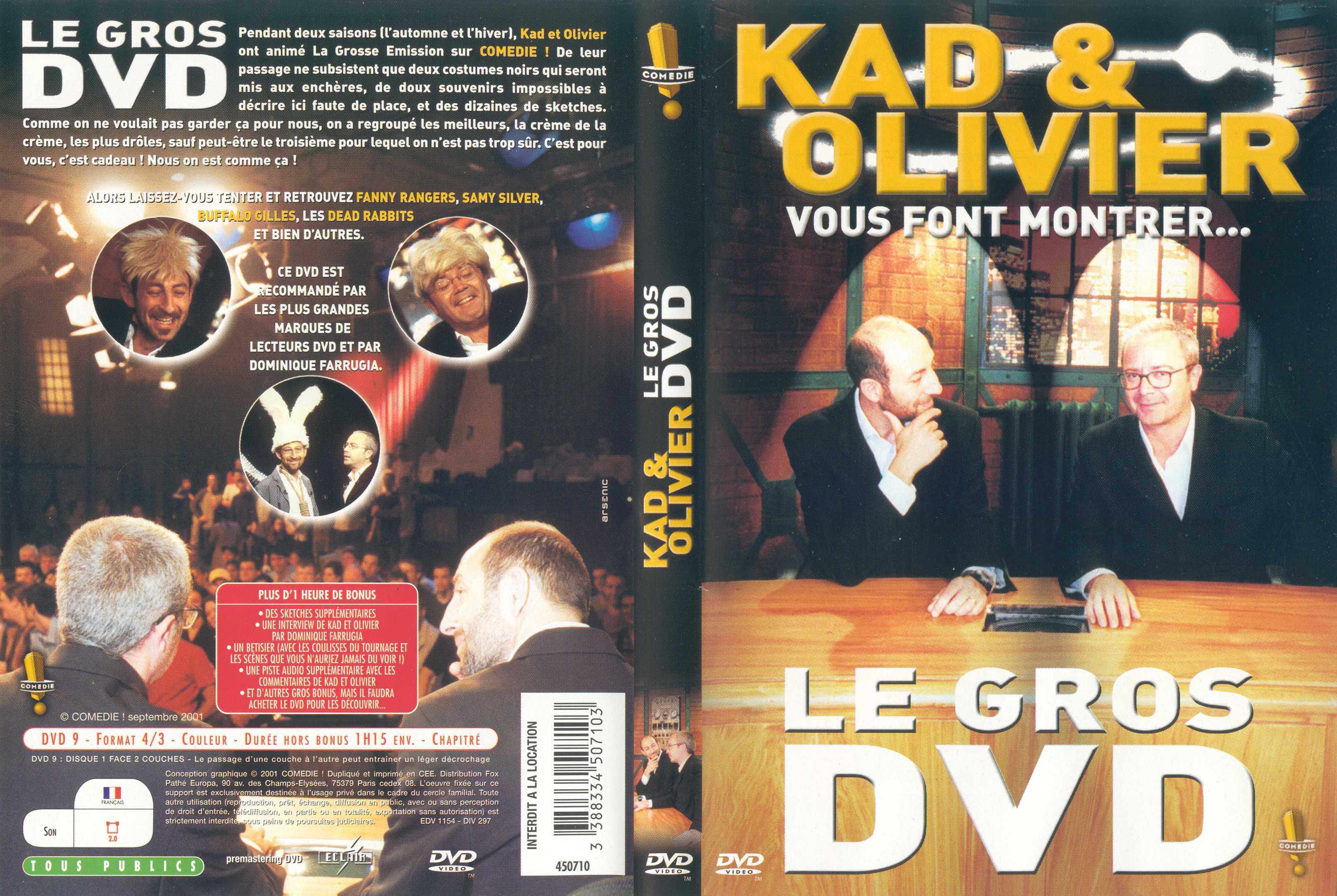 Jaquette DVD Kad et Olivier le gros dvd