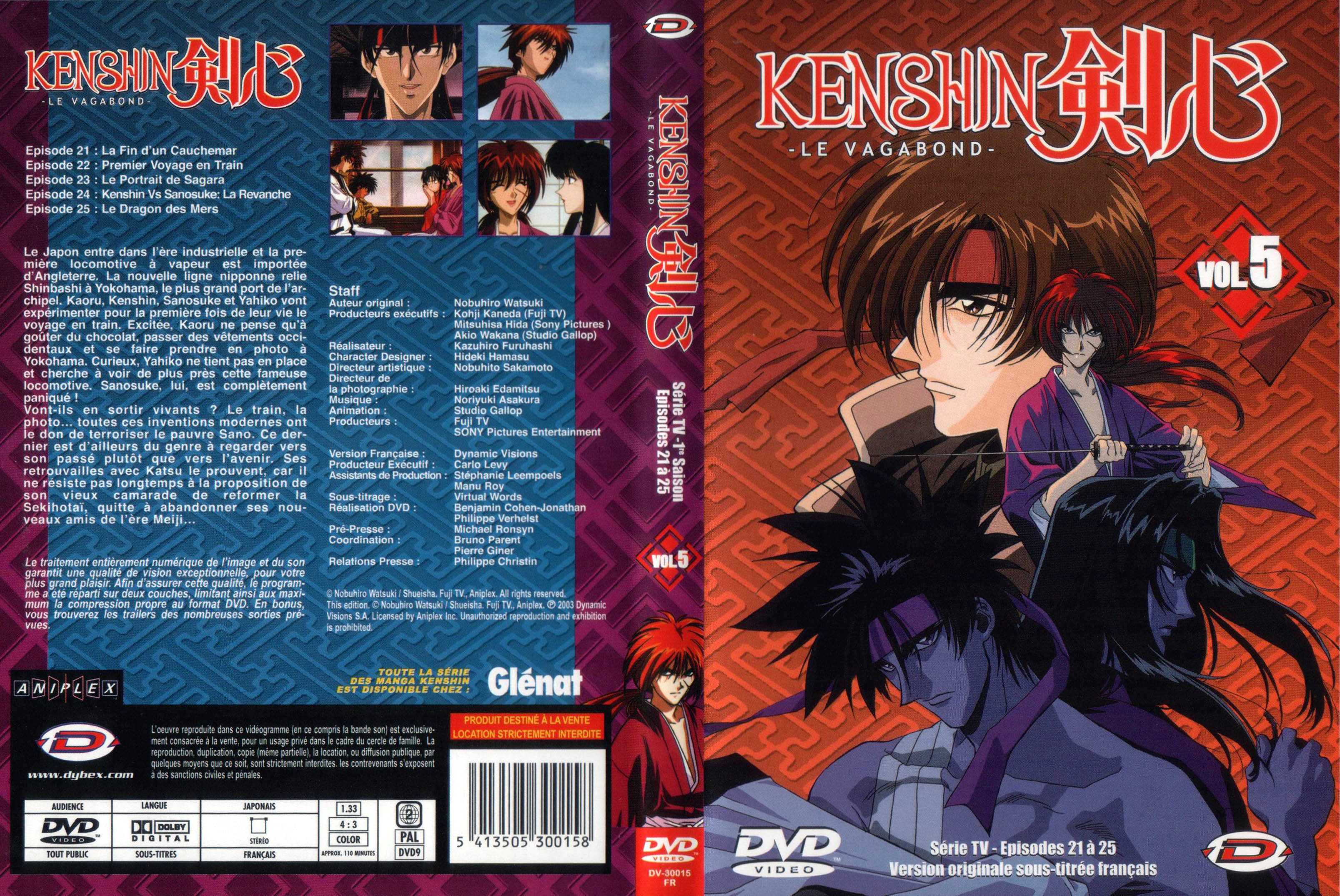 Jaquette DVD Kenshin vol 05