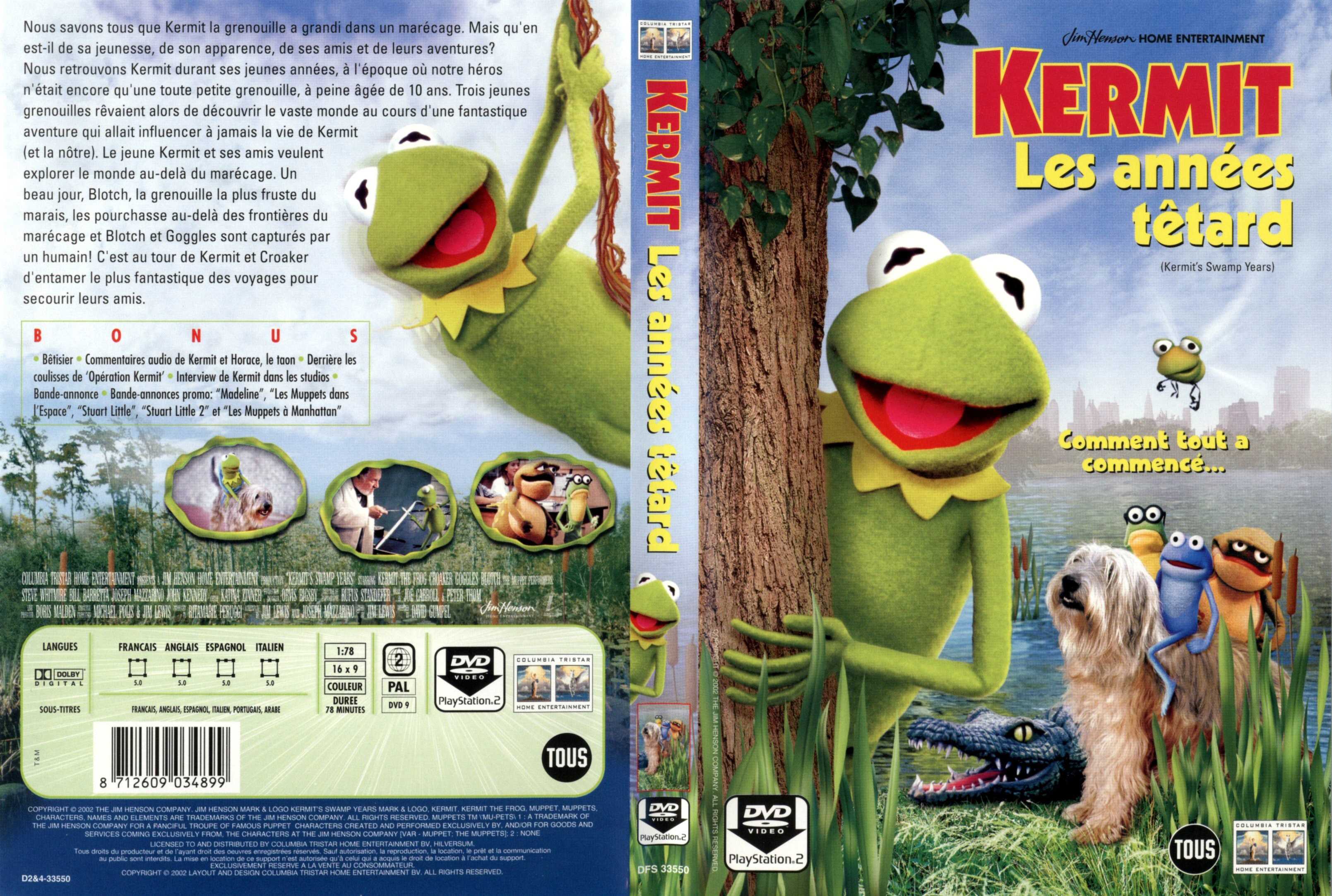 Jaquette DVD Kermit les annes ttard