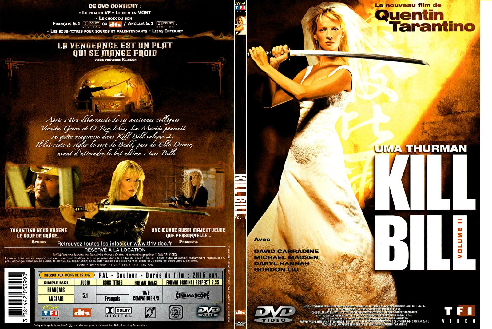 Jaquette DVD Kill bill vol 2 - SLIM v2