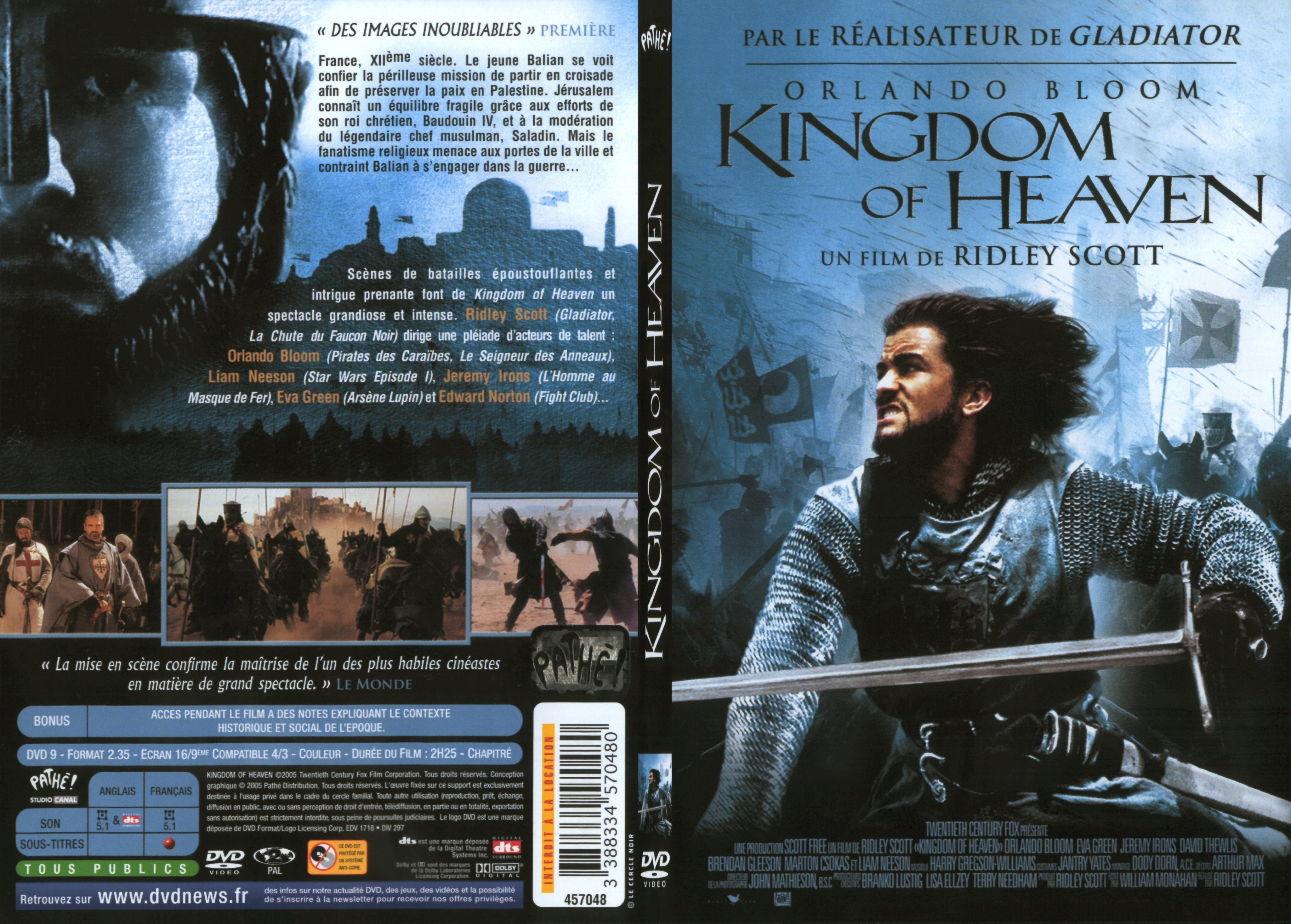Jaquette DVD Kingdom of Heaven - SLIM v2