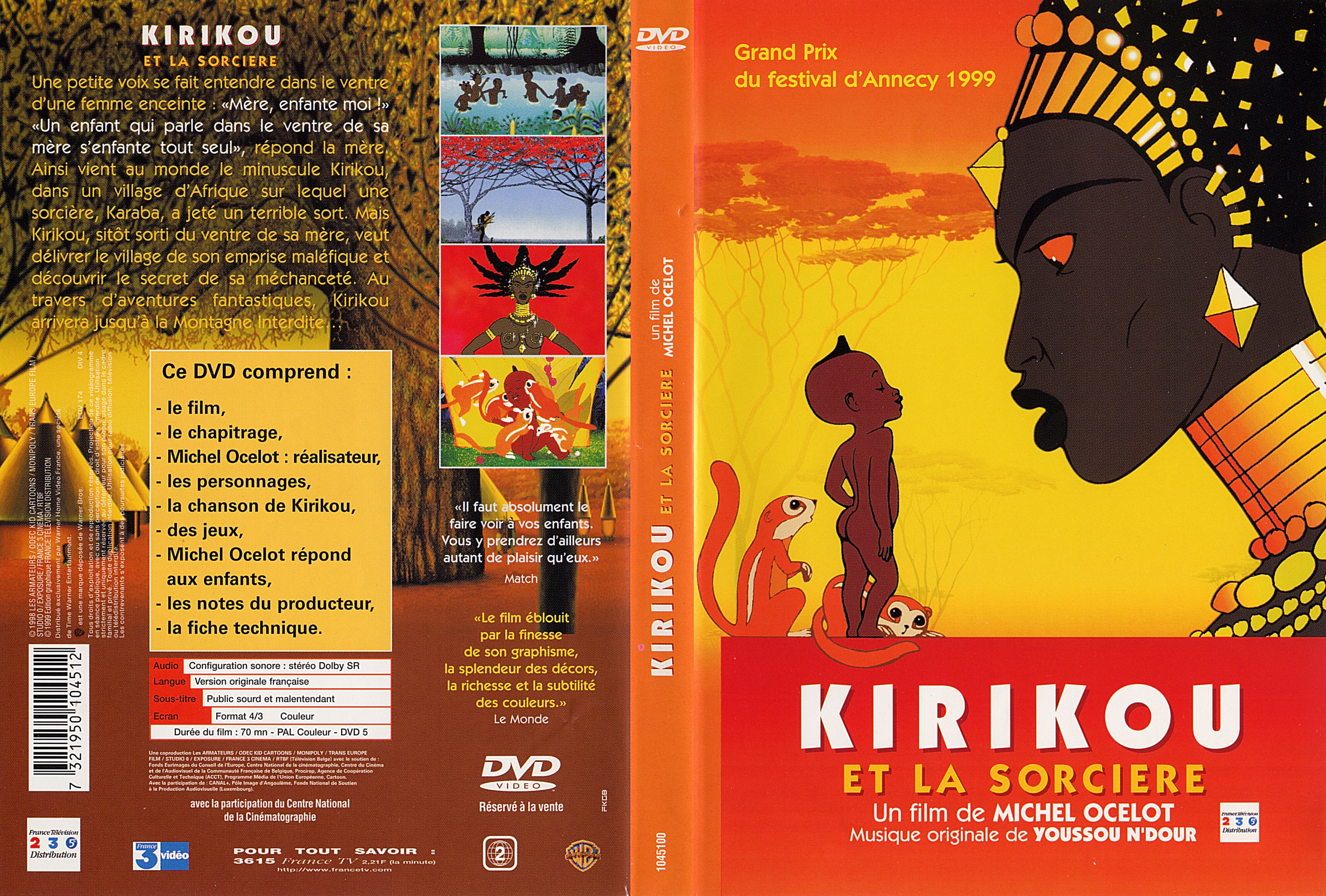 Jaquette DVD Kirikou et la sorcire