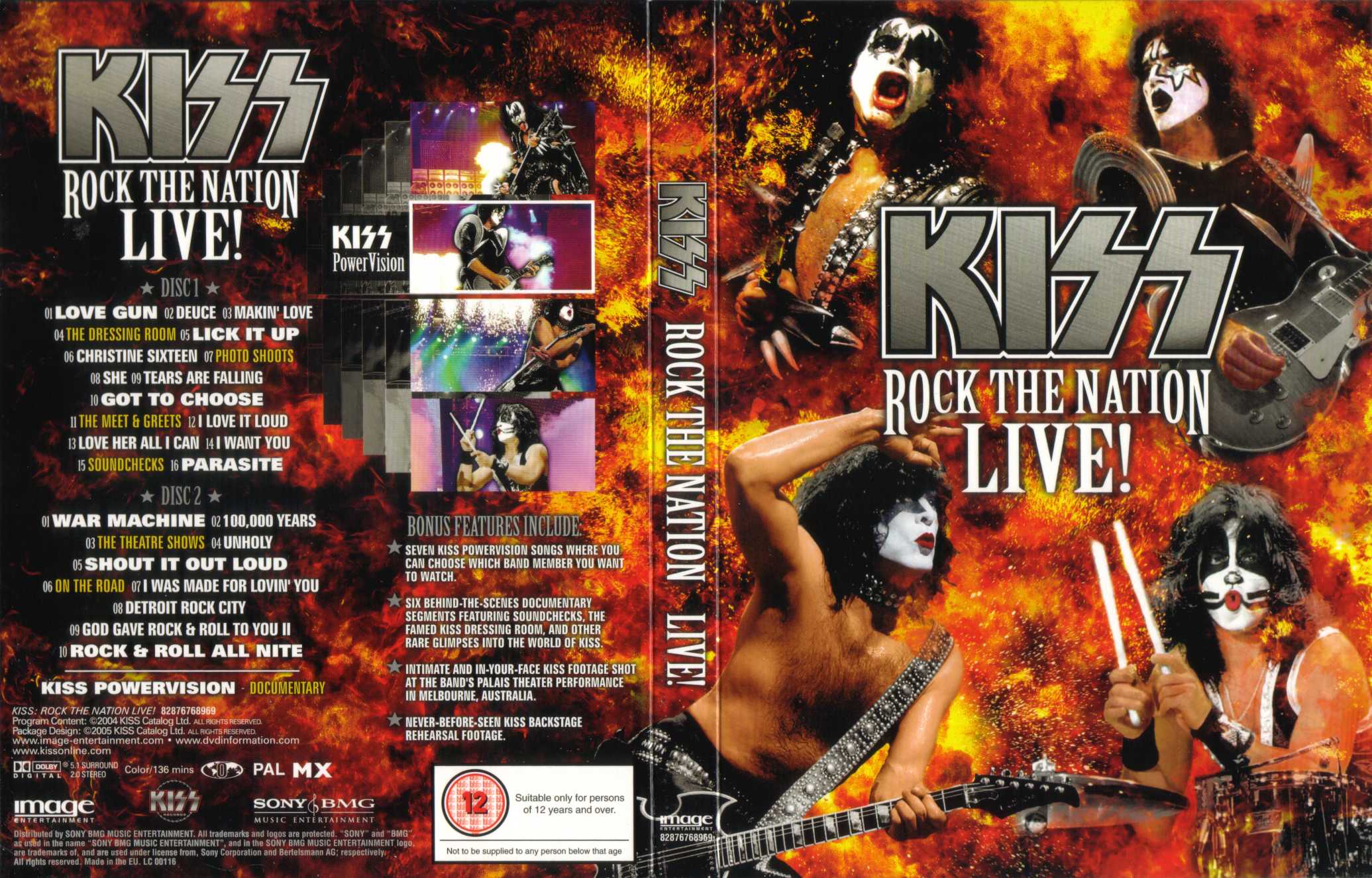 Jaquette DVD Kiss rock the nation live
