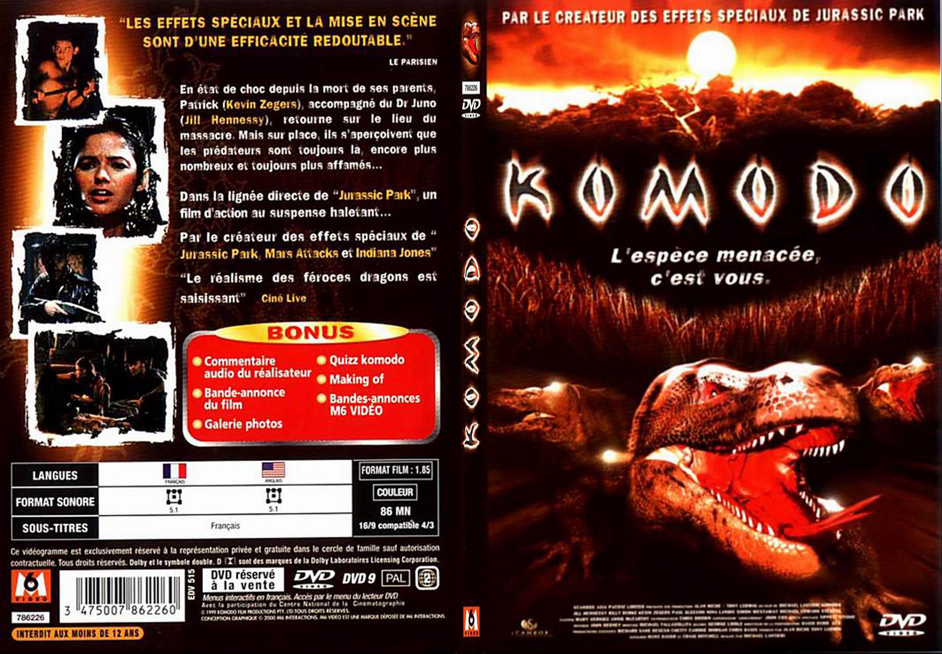 Jaquette DVD Komodo - SLIM