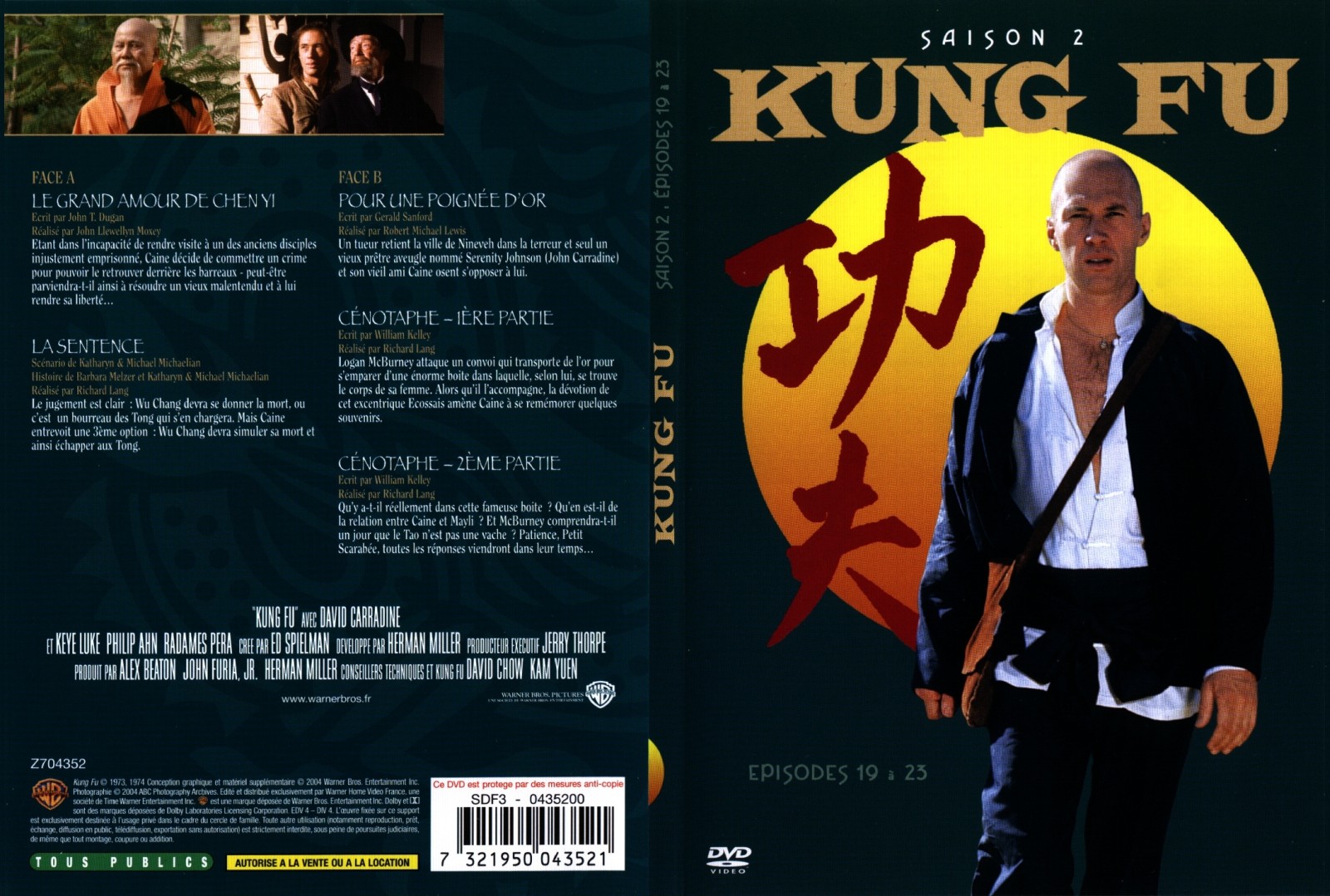 Jaquette DVD Kung fu saison 2 vol 4 - SLIM