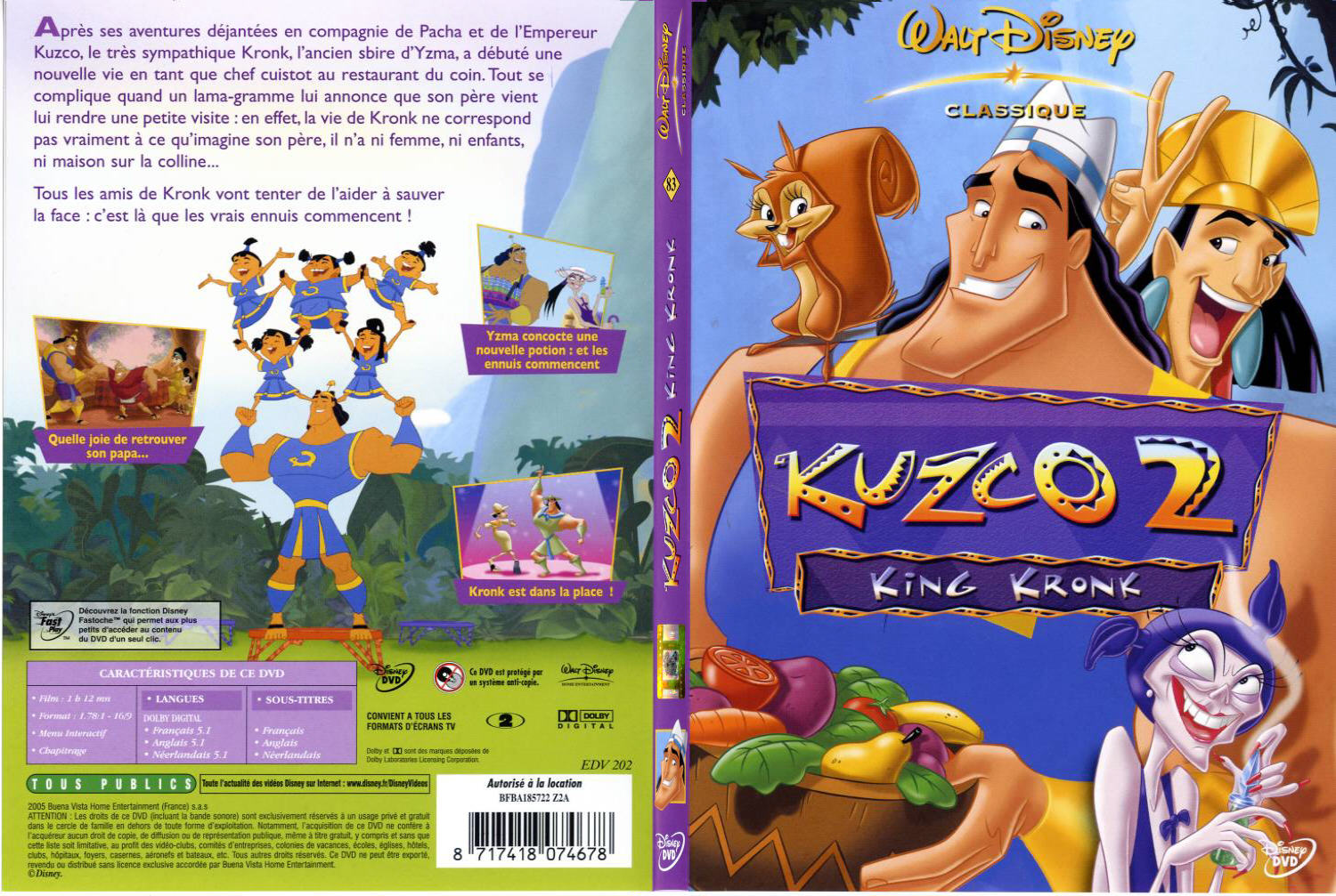 Jaquette DVD Kuzco 2 - SLIM
