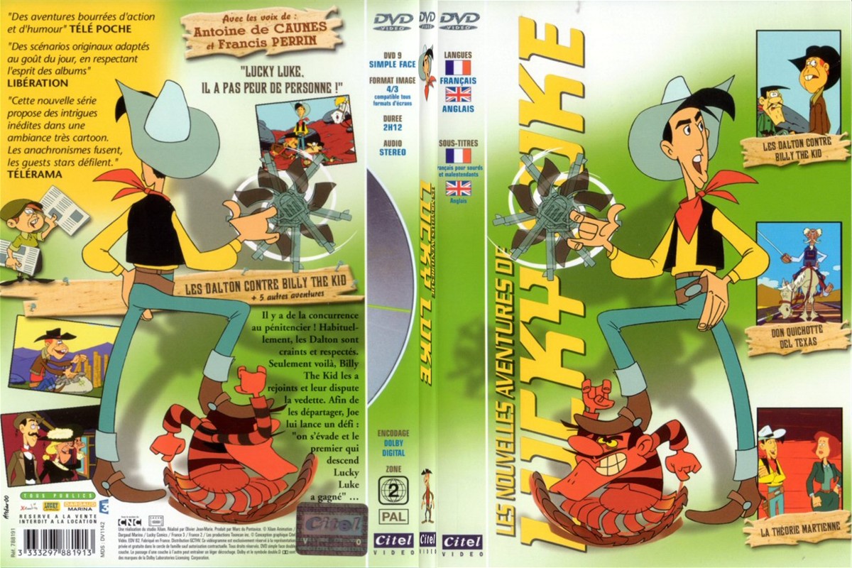 Jaquette DVD LLucky Luke - 4 - SLIM