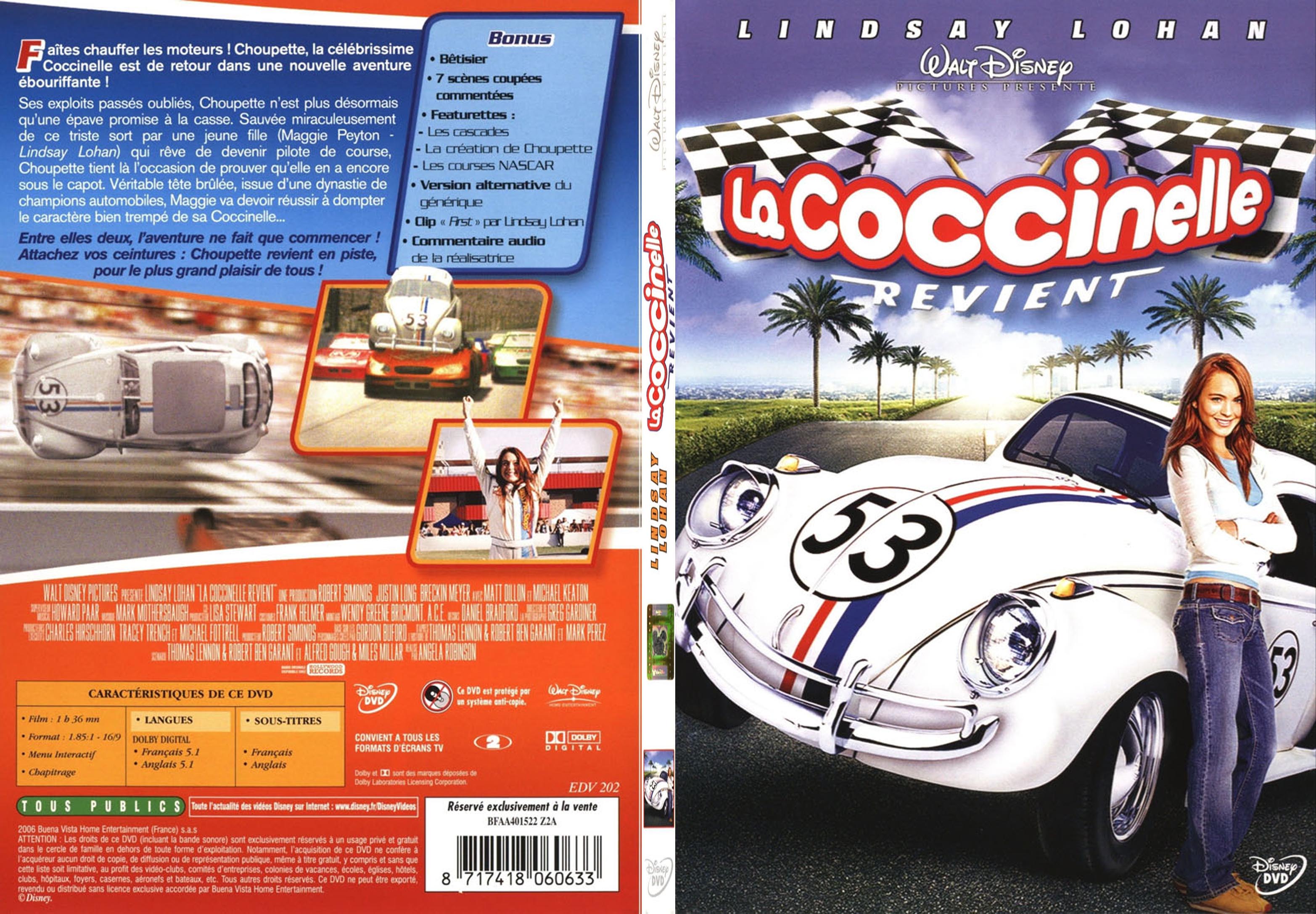 Jaquette DVD La Coccinelle revient - SLIM v2