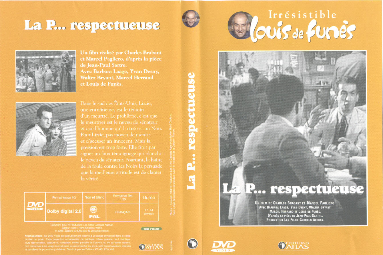 Jaquette DVD La P respectueuse