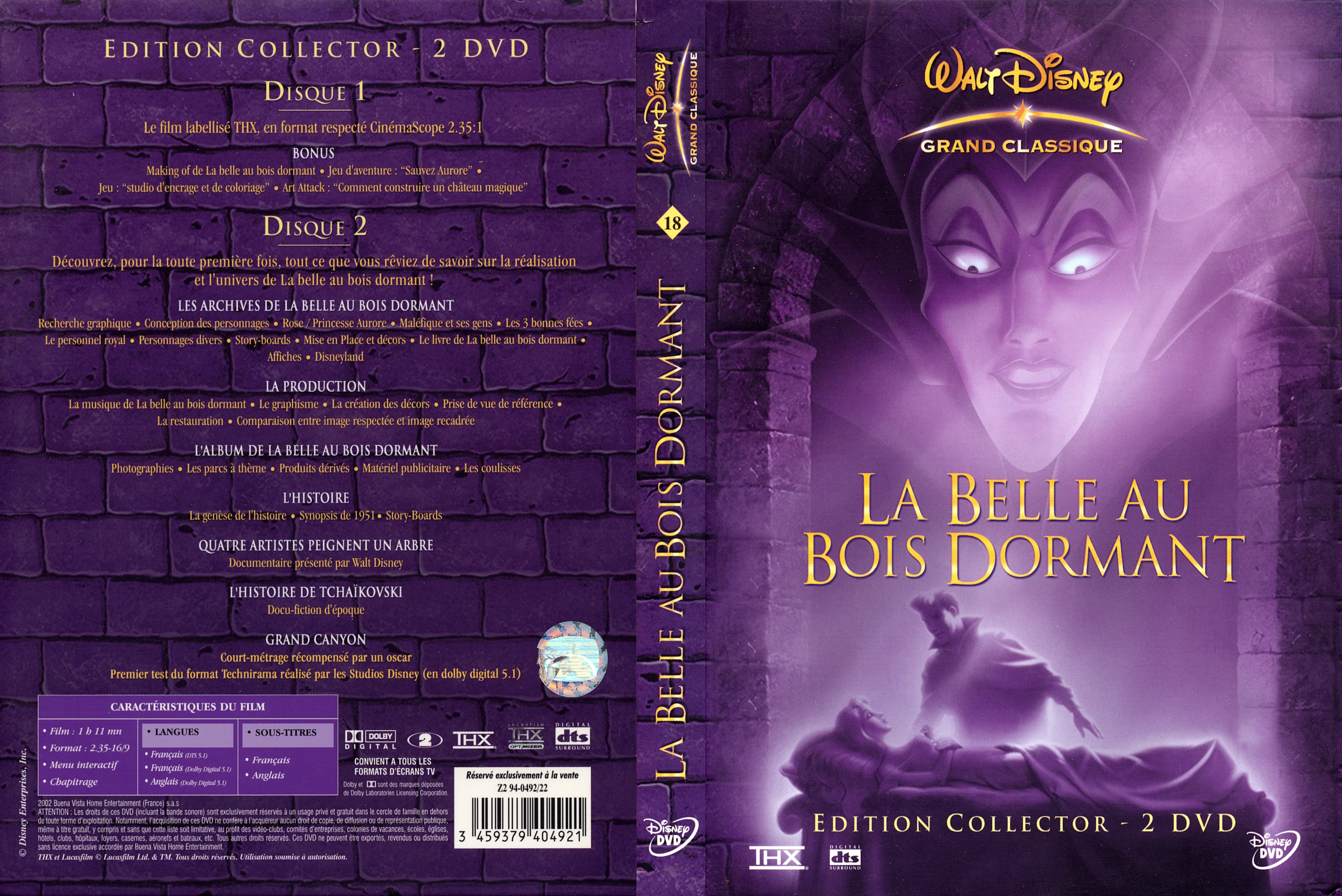 Jaquette DVD La belle au bois dormant