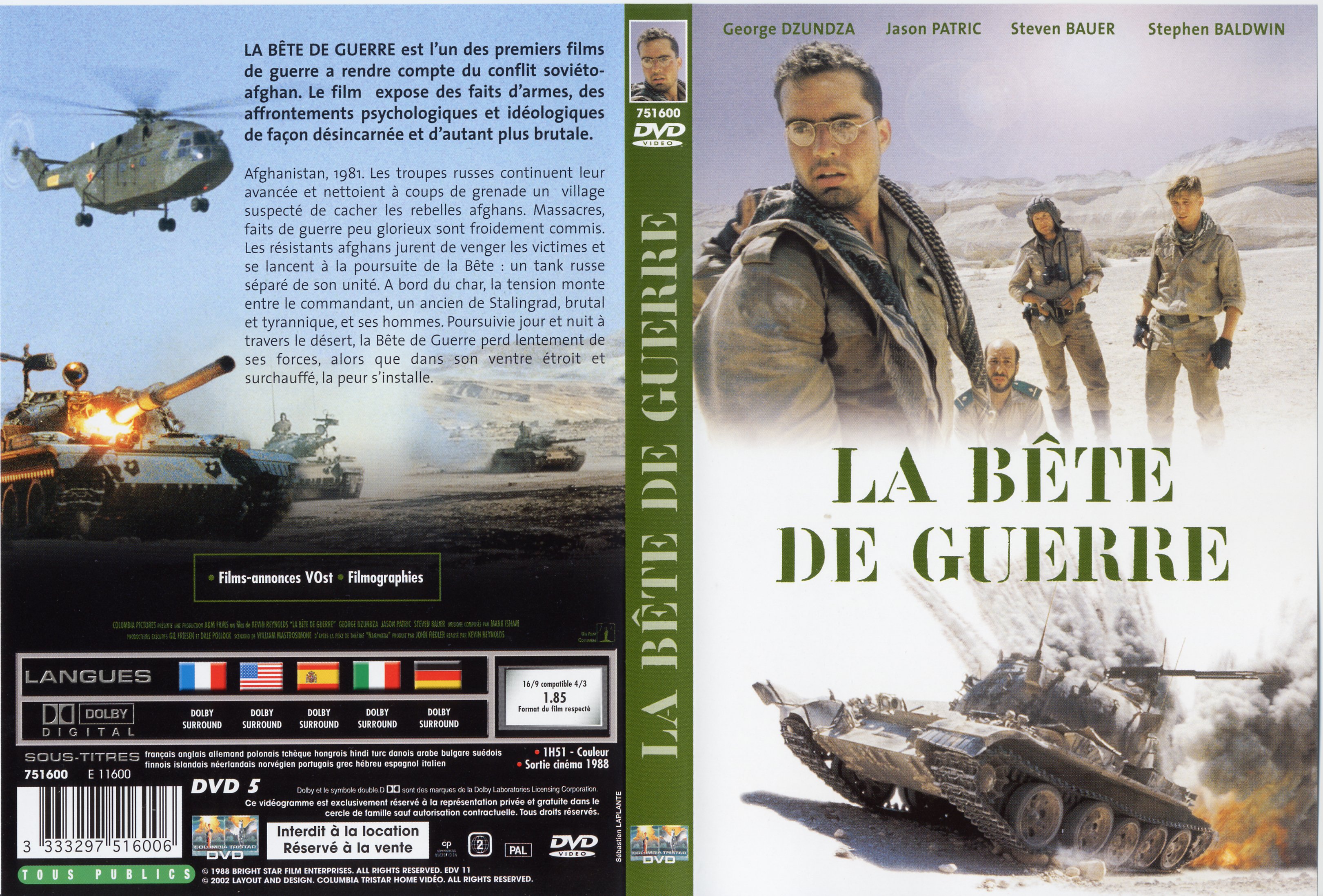 Jaquette DVD La bte de guerre