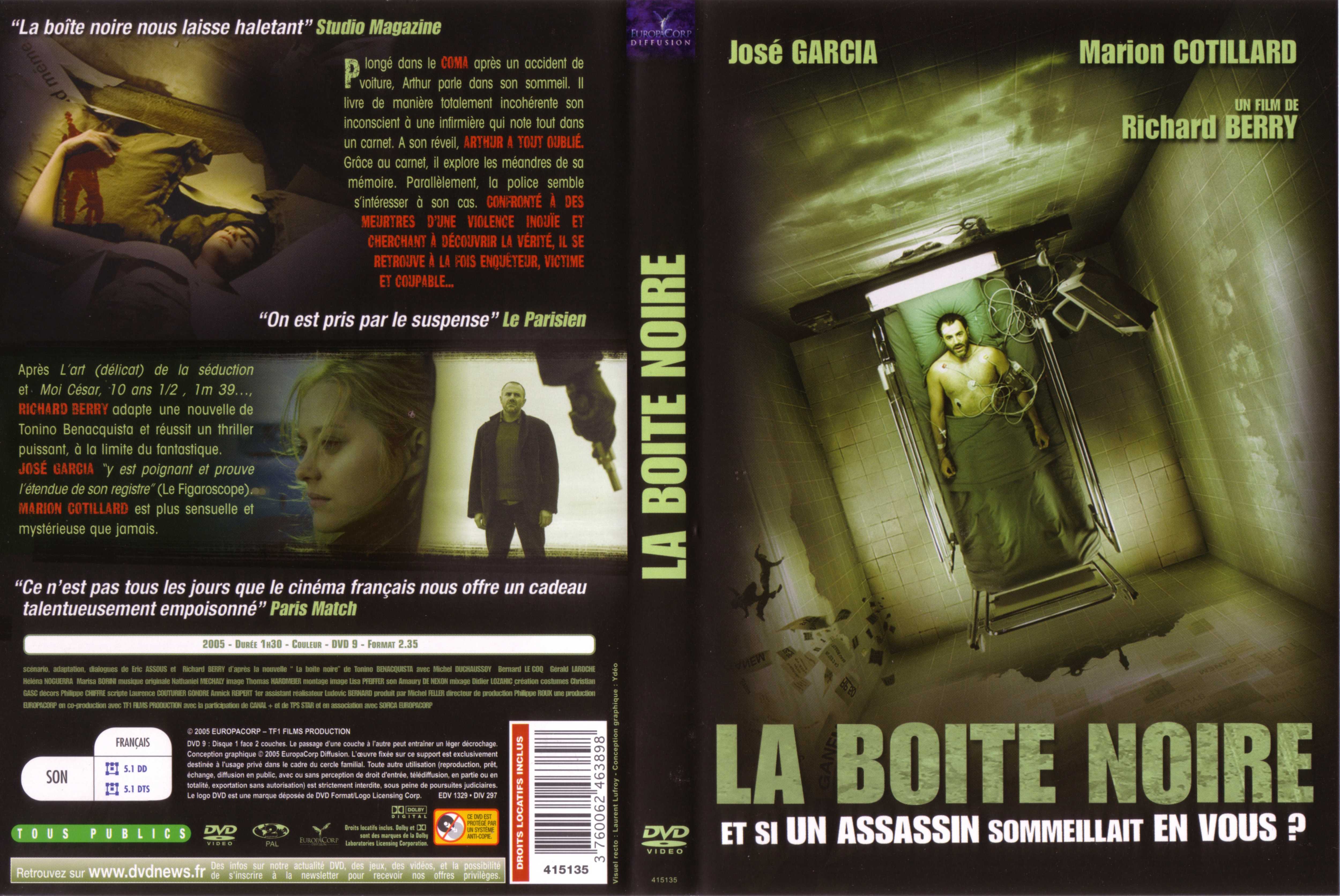 Jaquette DVD La boite noire