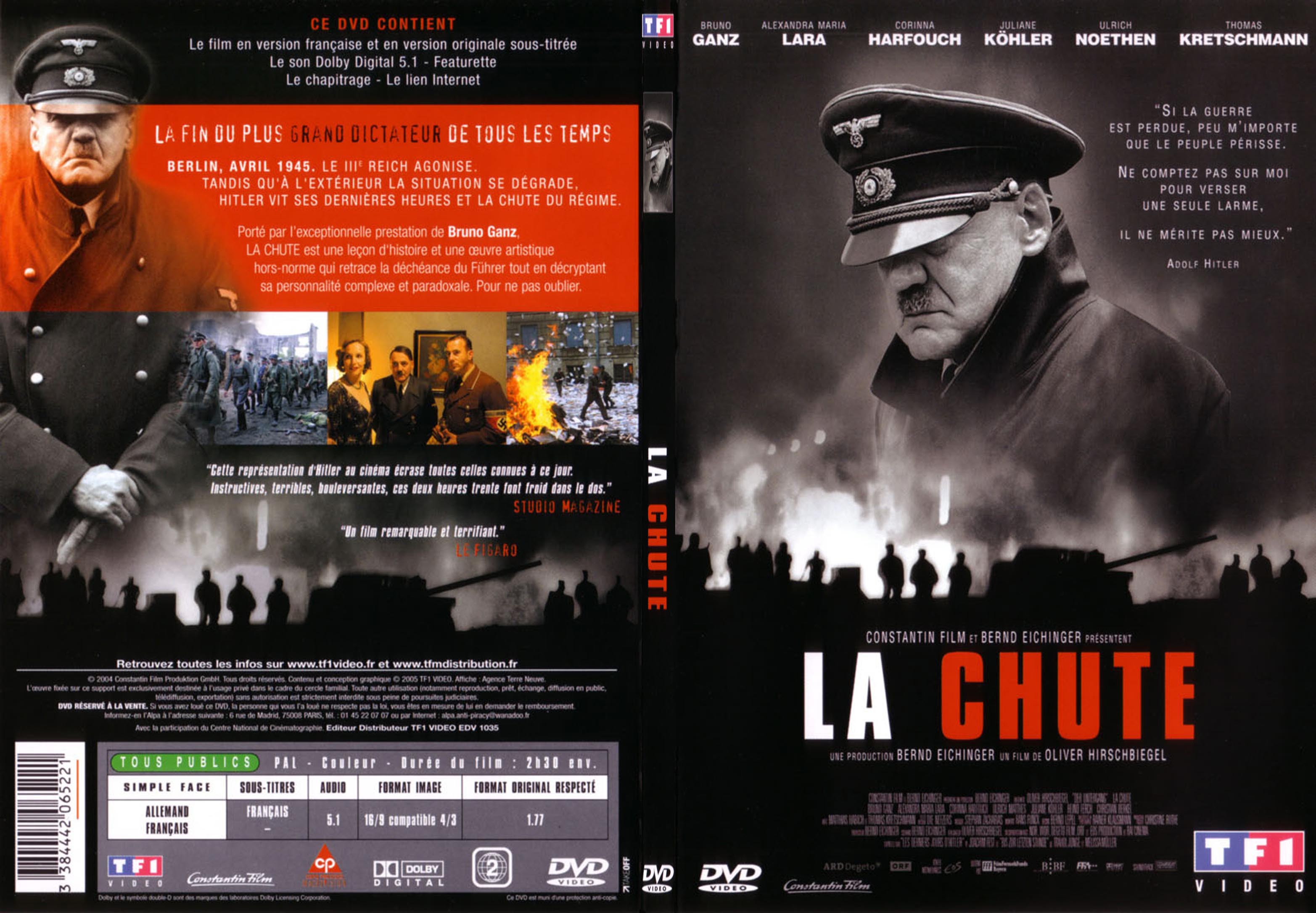 Jaquette DVD La chute - SLIM