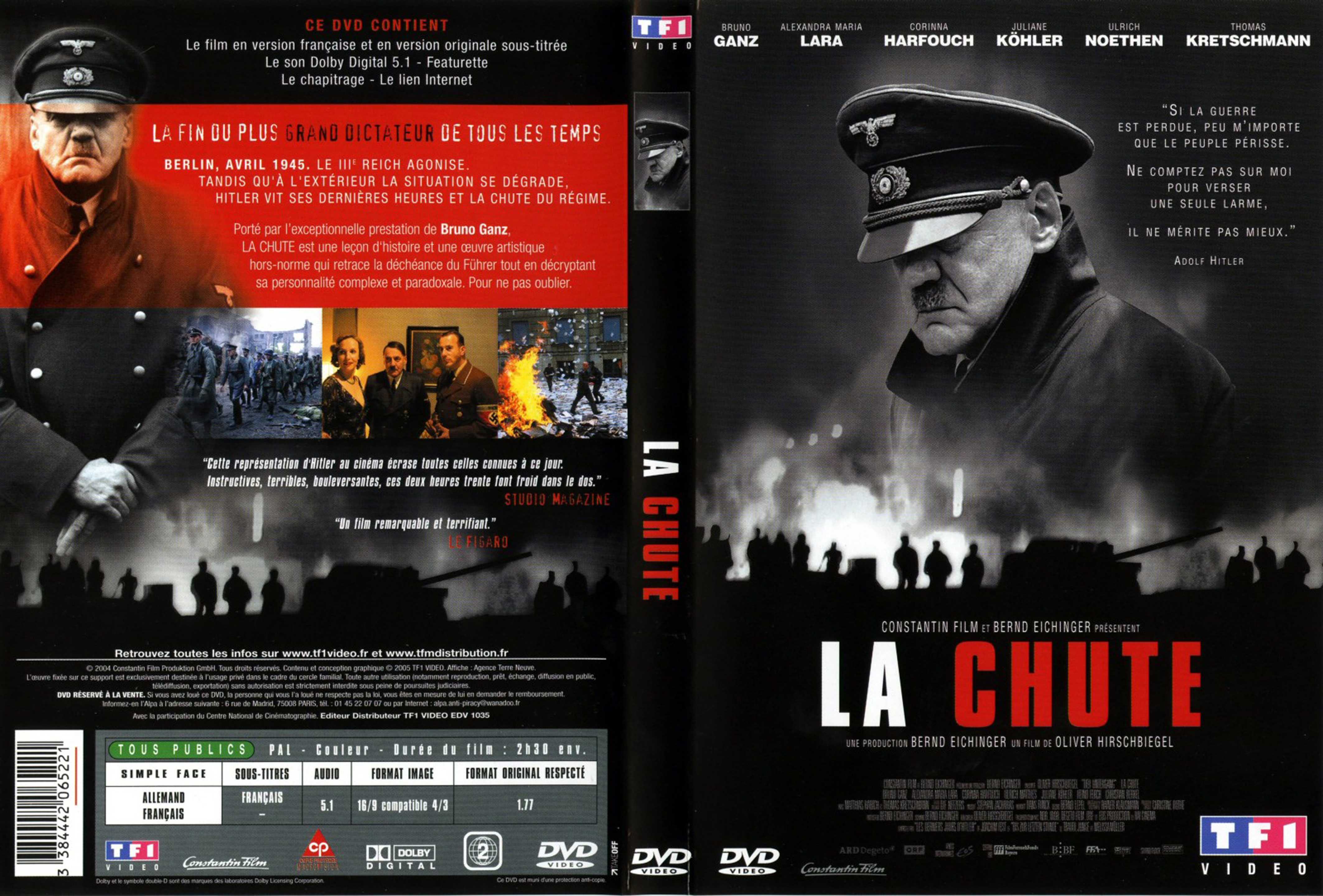 Jaquette DVD La chute v2