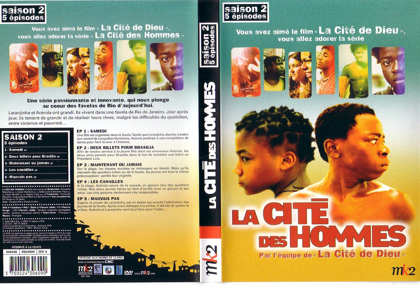 Jaquette DVD La cit des hommes Saison 2