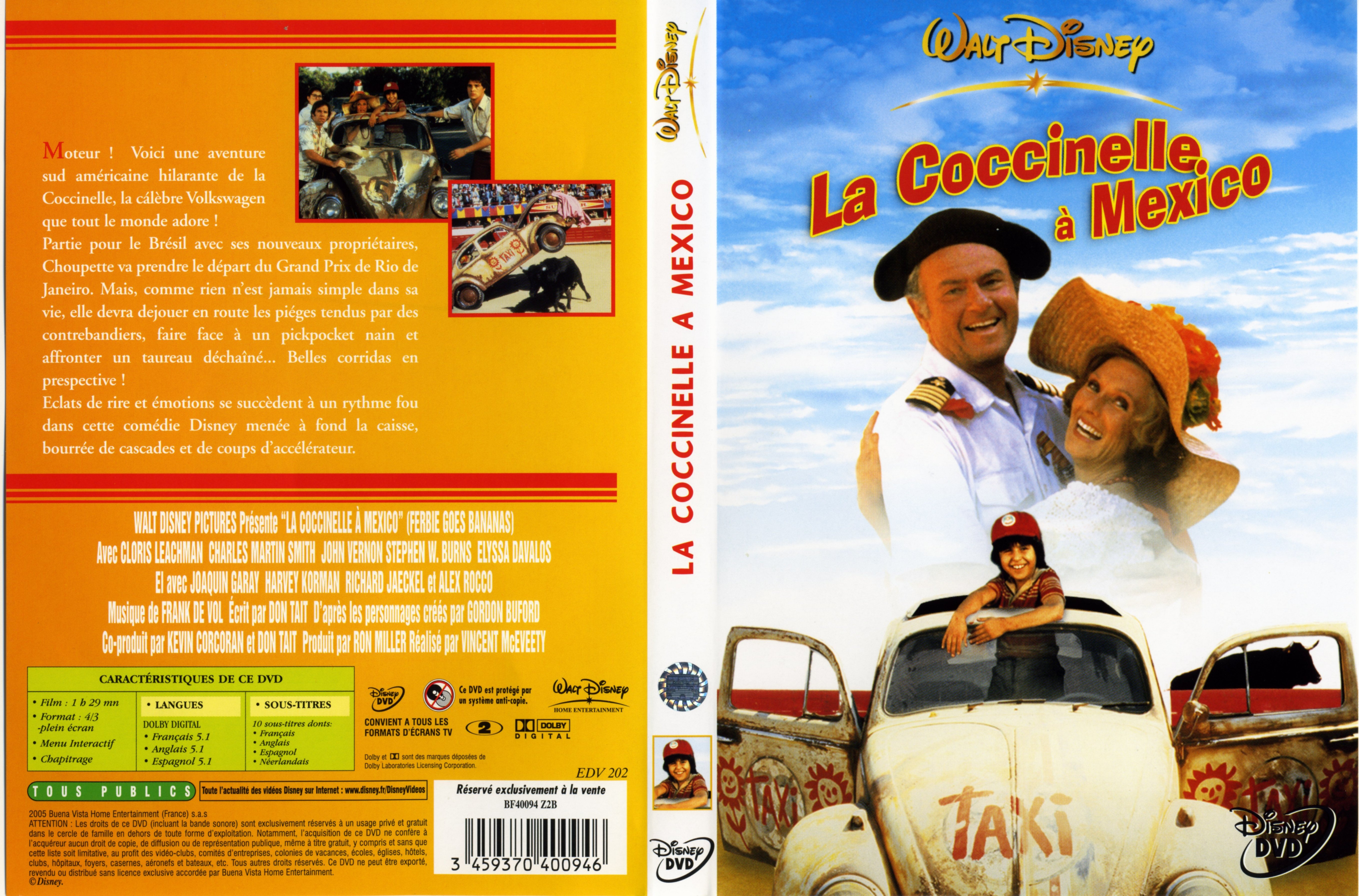 Jaquette DVD La coccinelle  Mexico