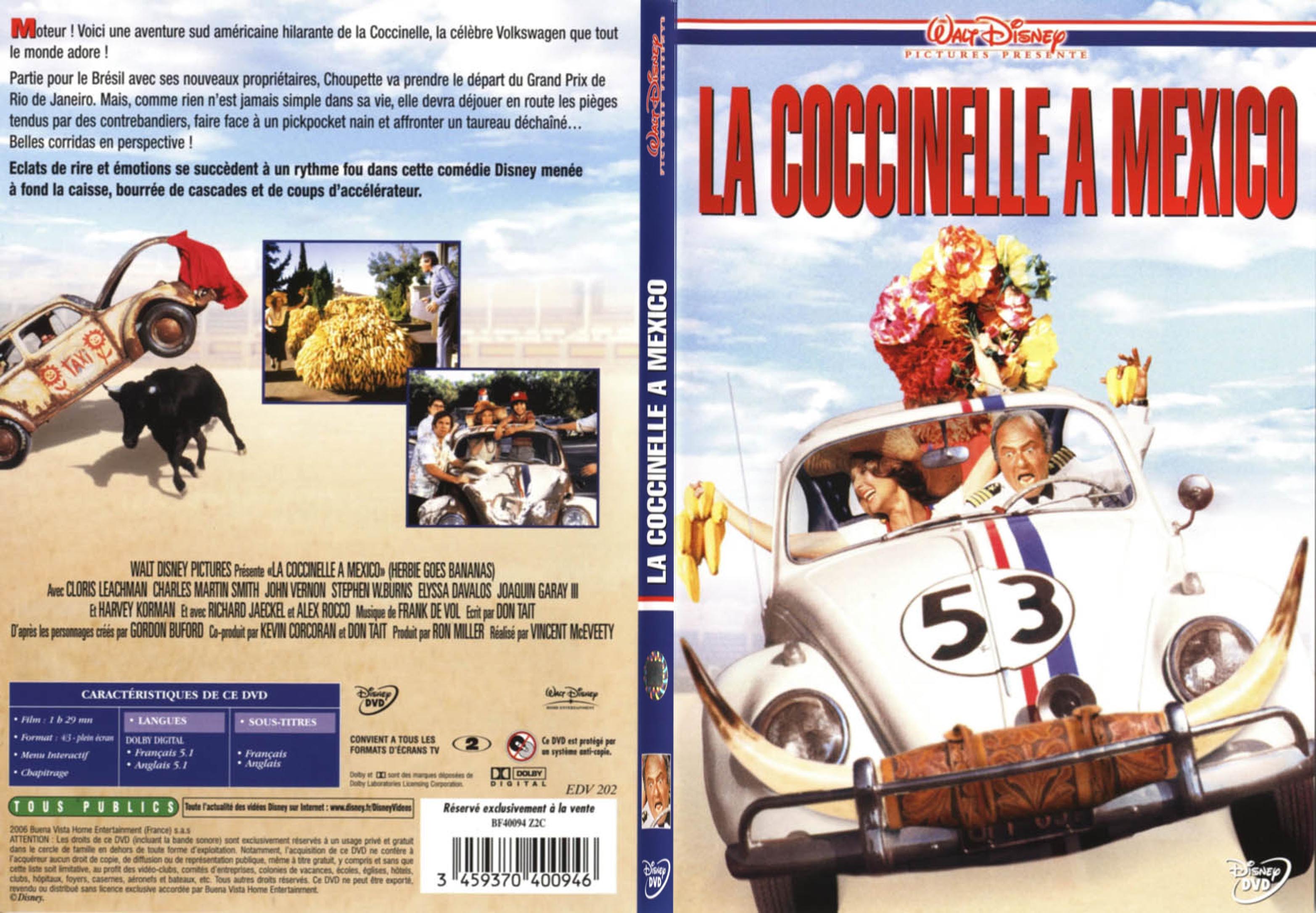 Jaquette DVD La coccinelle  Mexico - SLIM