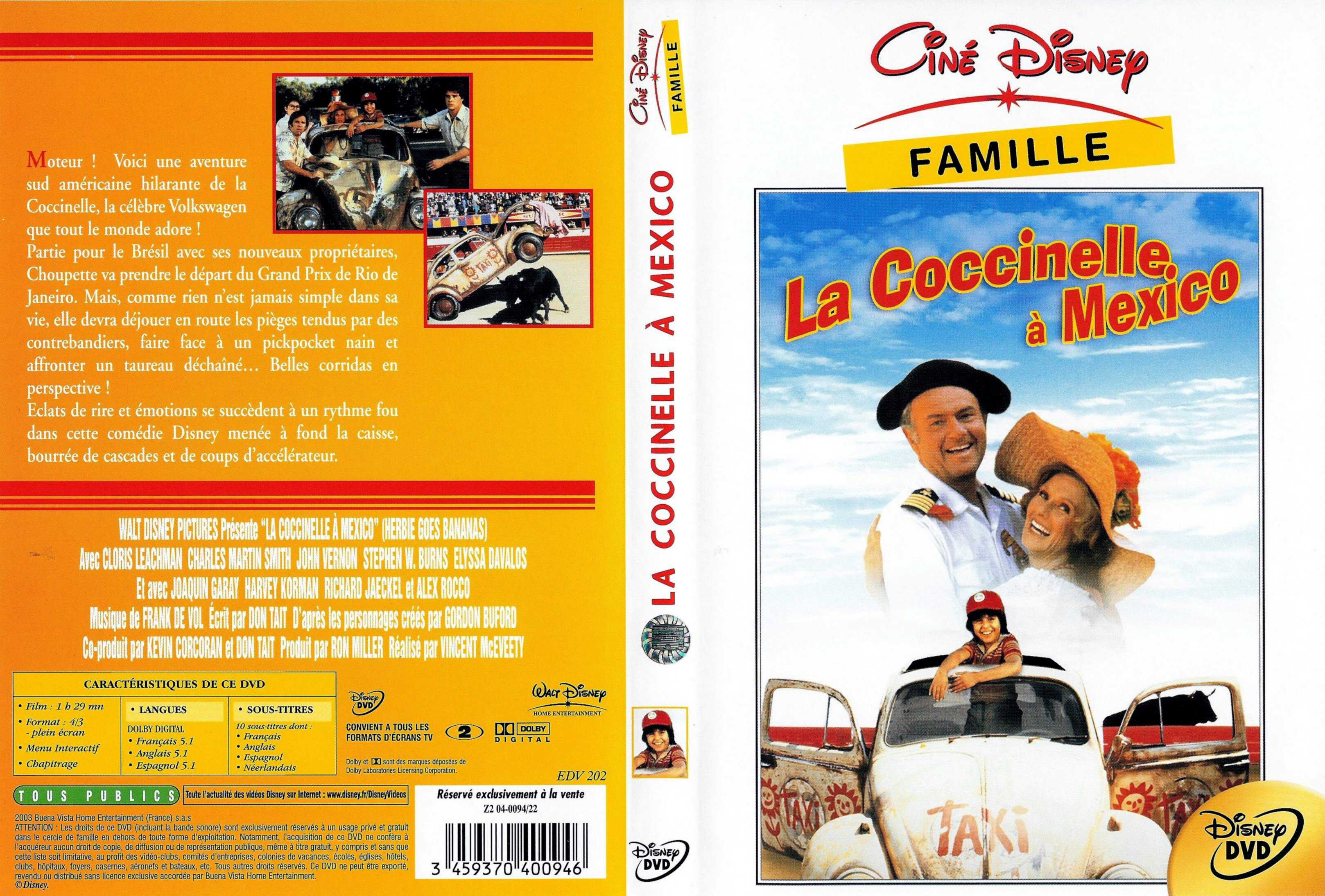 Jaquette DVD La coccinelle  Mexico v2