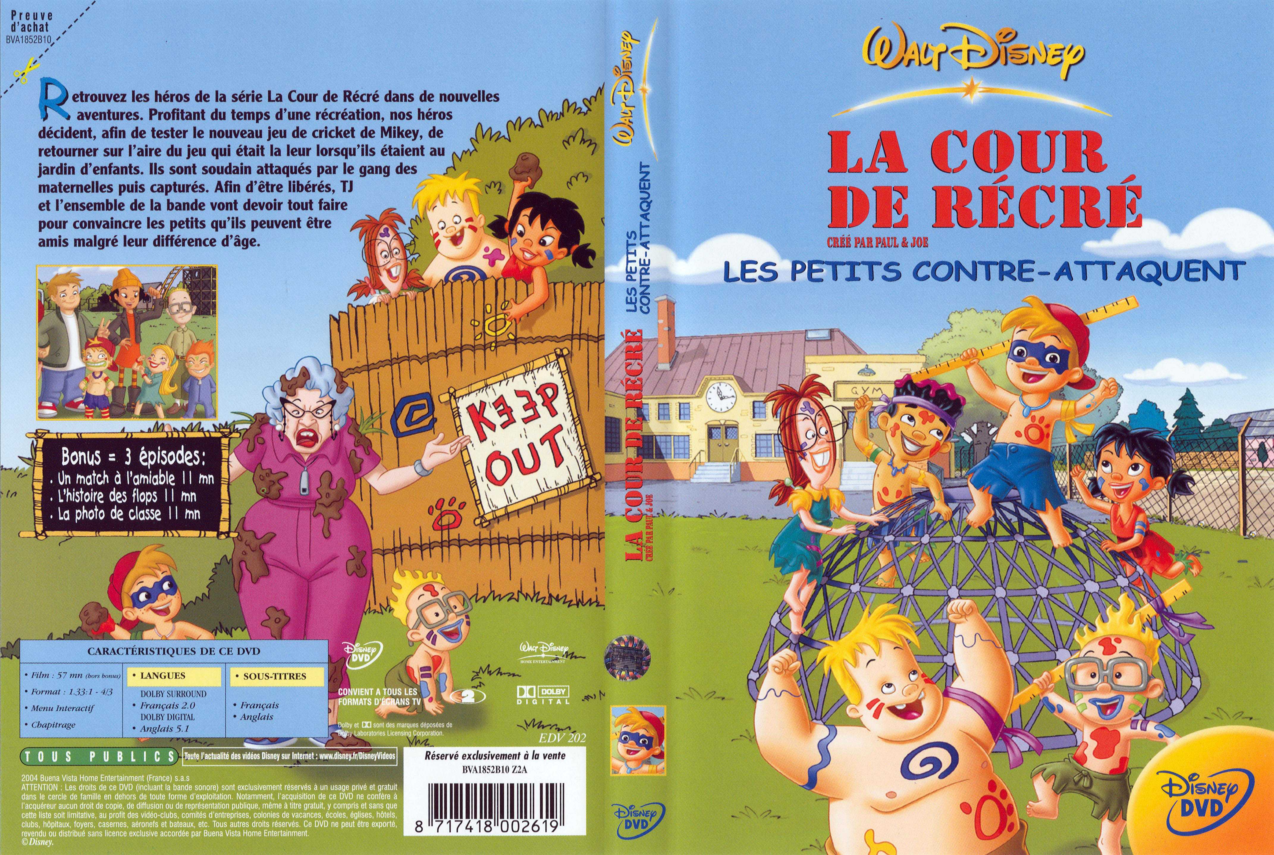 Jaquette DVD La cour de rcr les petits contre attaquent