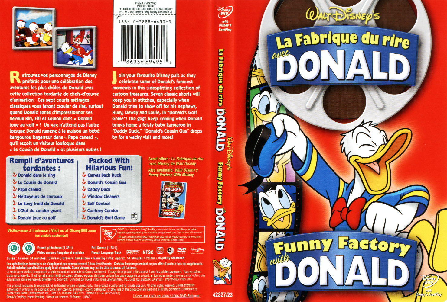 Jaquette DVD La fabrique du rire avec Donald