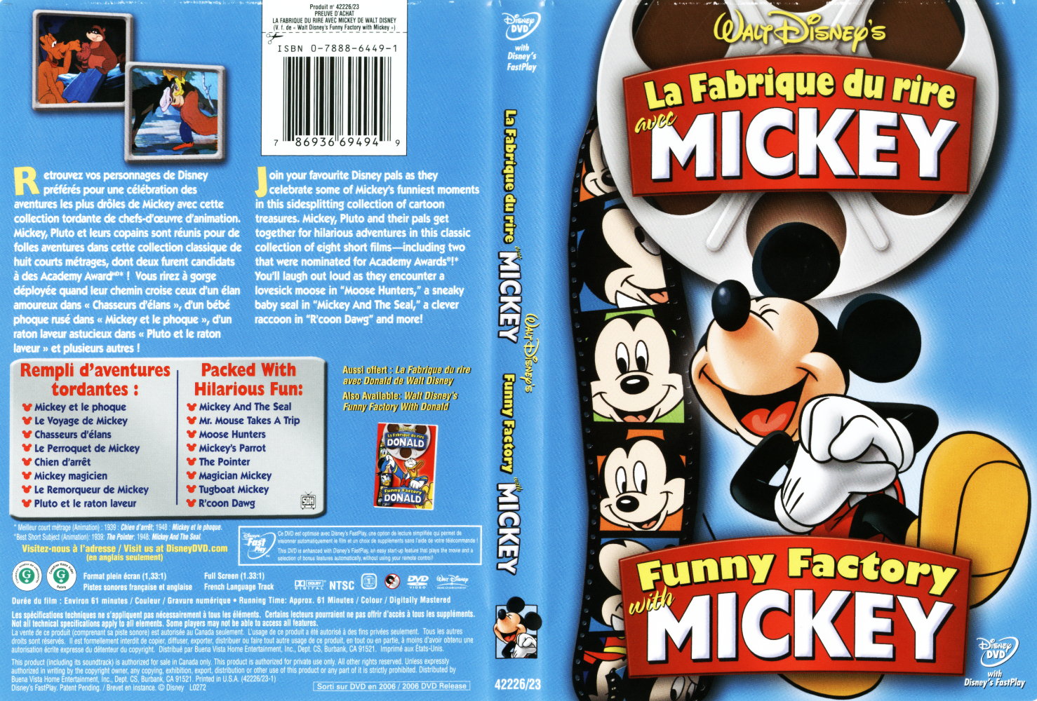 Jaquette DVD La fabrique du rire avec Mickey