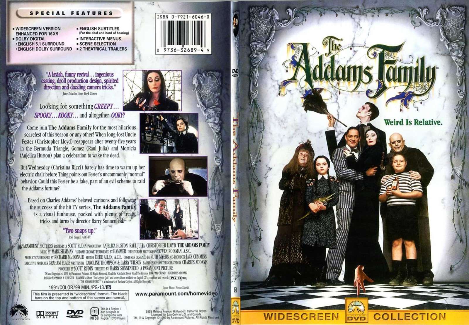 Jaquette DVD La famille Addams - SLIM