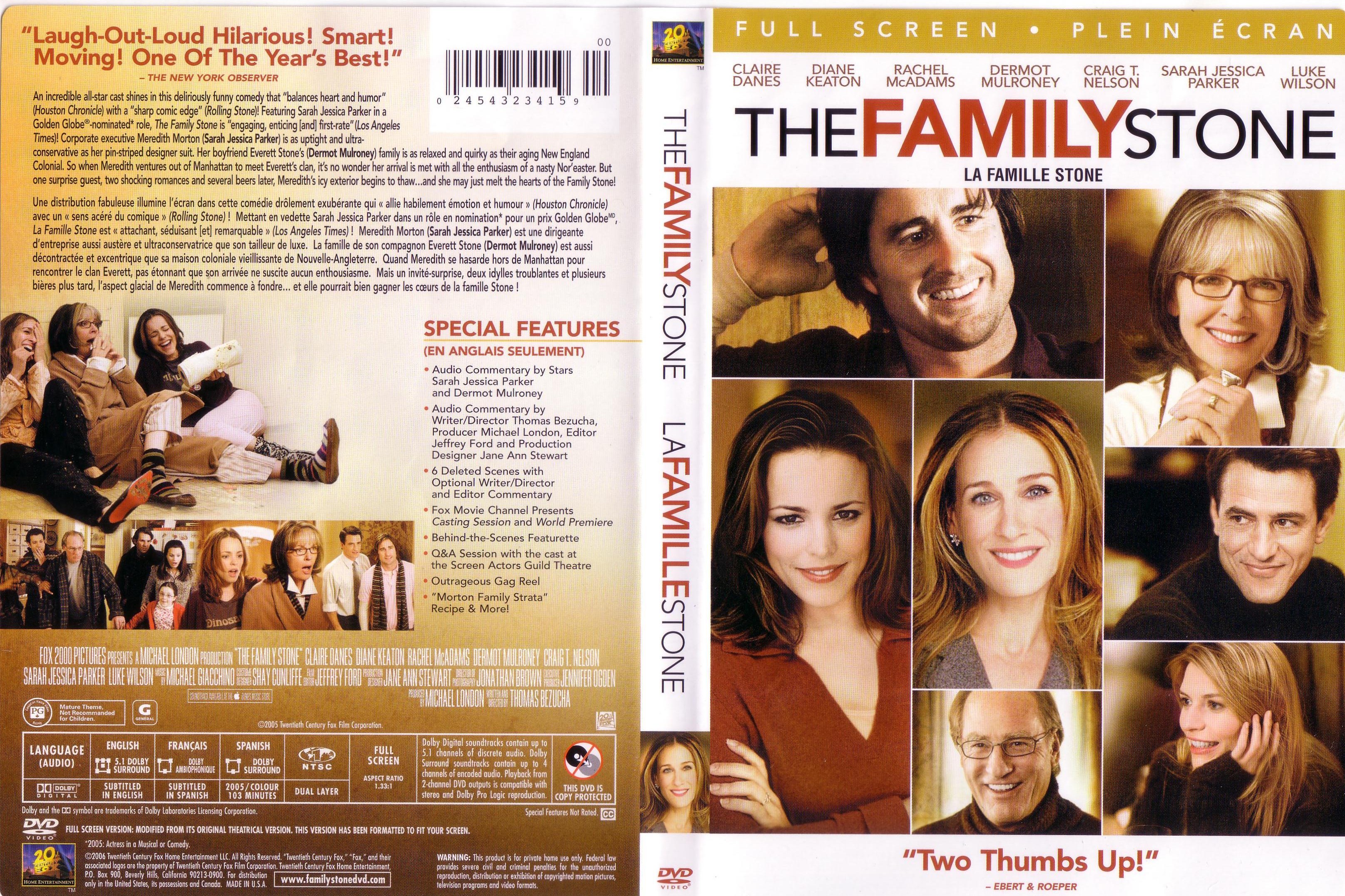 Jaquette DVD La famille Stone
