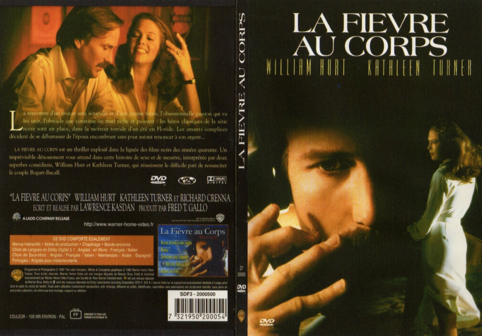 Jaquette DVD La fivre au corps - SLIM