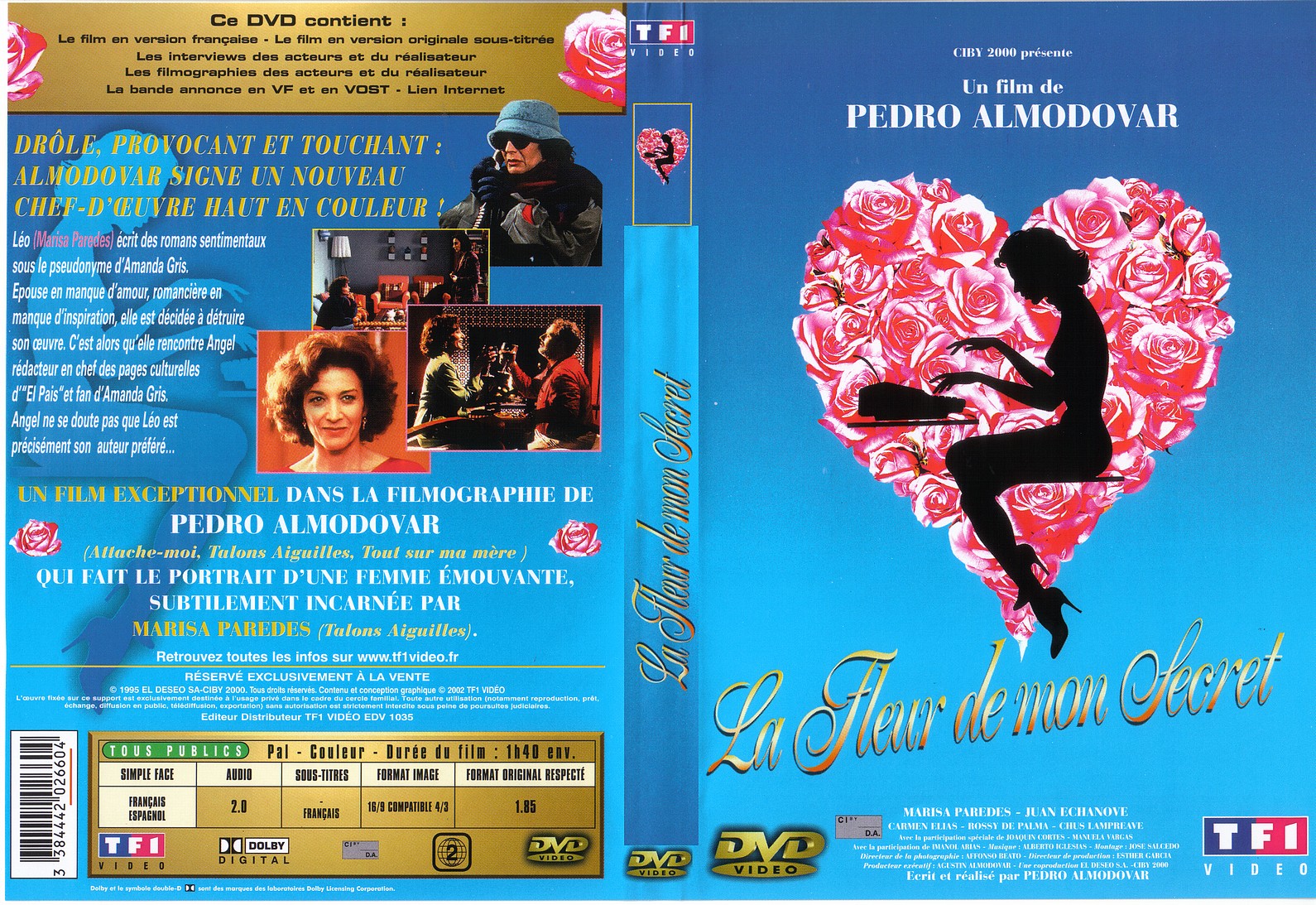 Jaquette DVD La fleur de mon secret