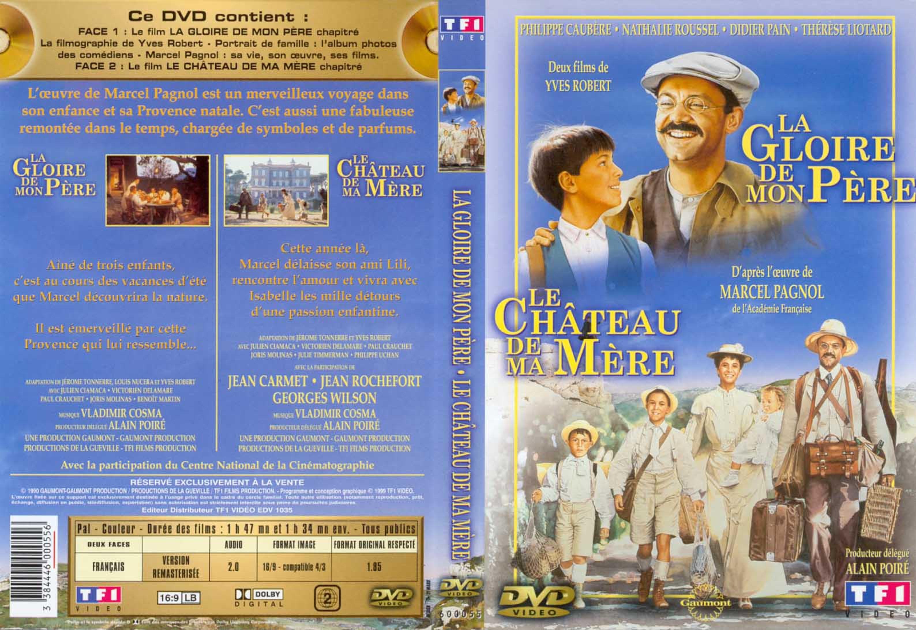 Jaquette DVD La gloire de mon pre et le chateau de ma mre