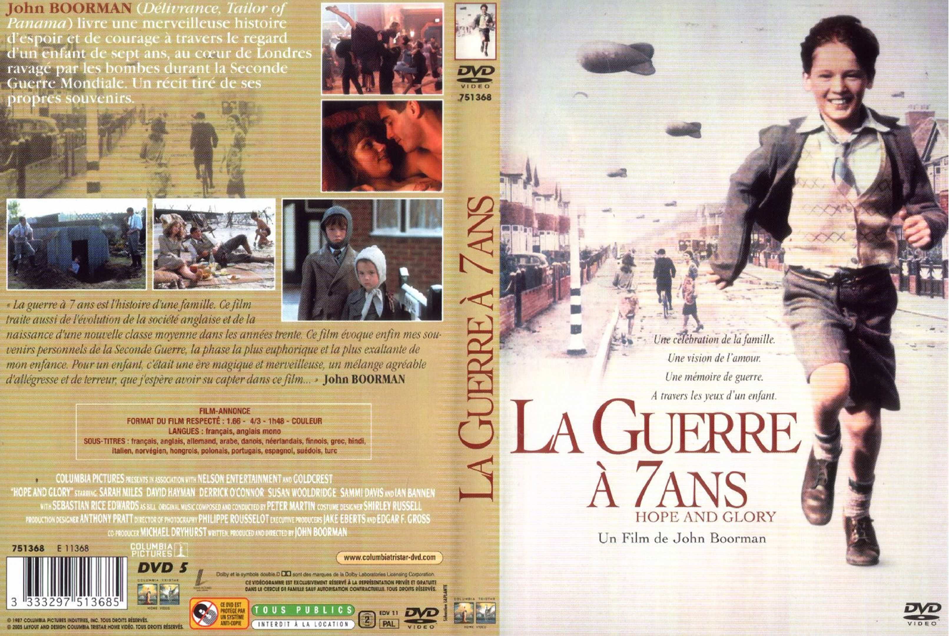 Jaquette DVD La guerre  7 ans